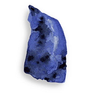 blauwe lapis lazuli edelsteen getekend
