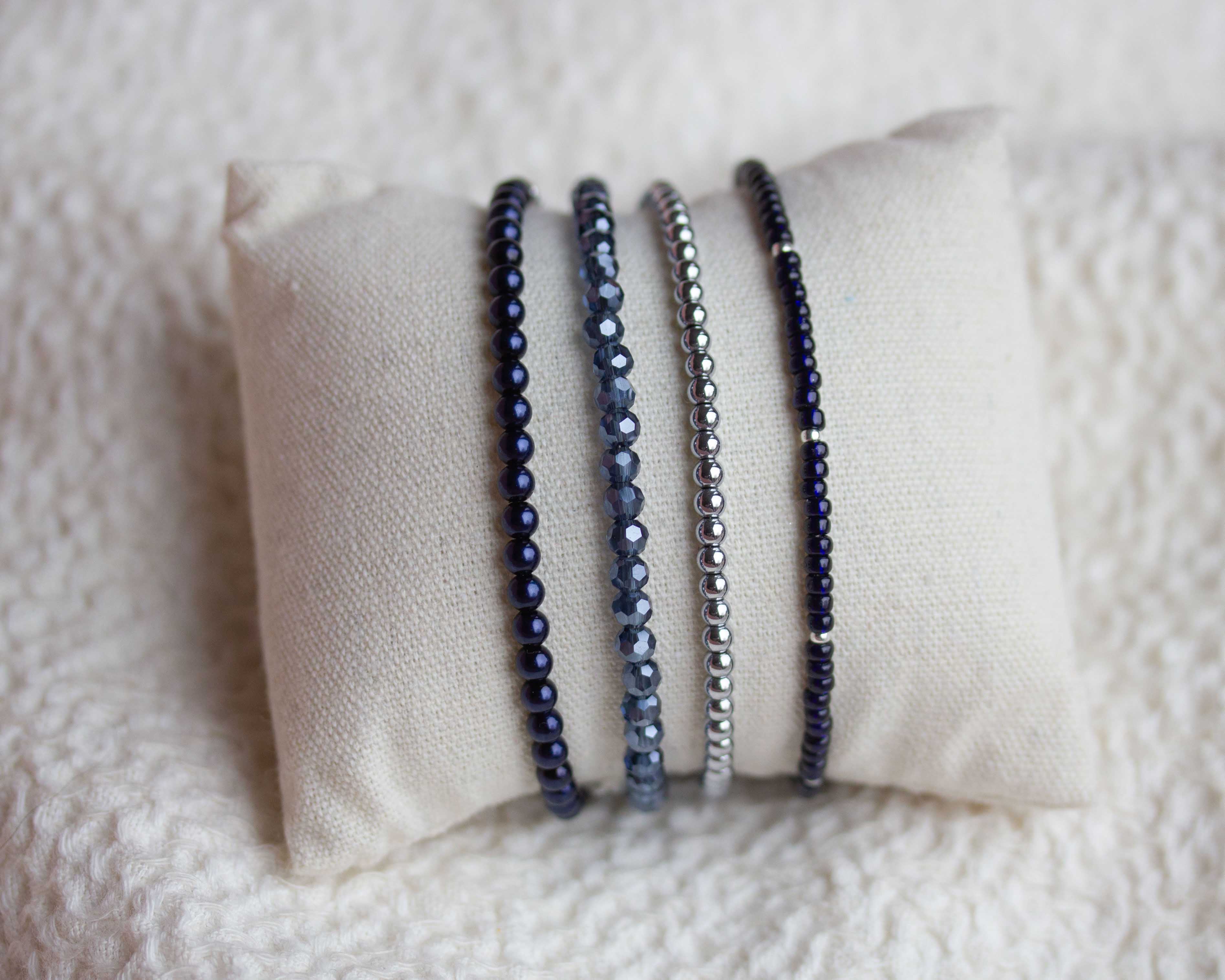 Lucky navy Saitee armbandje
