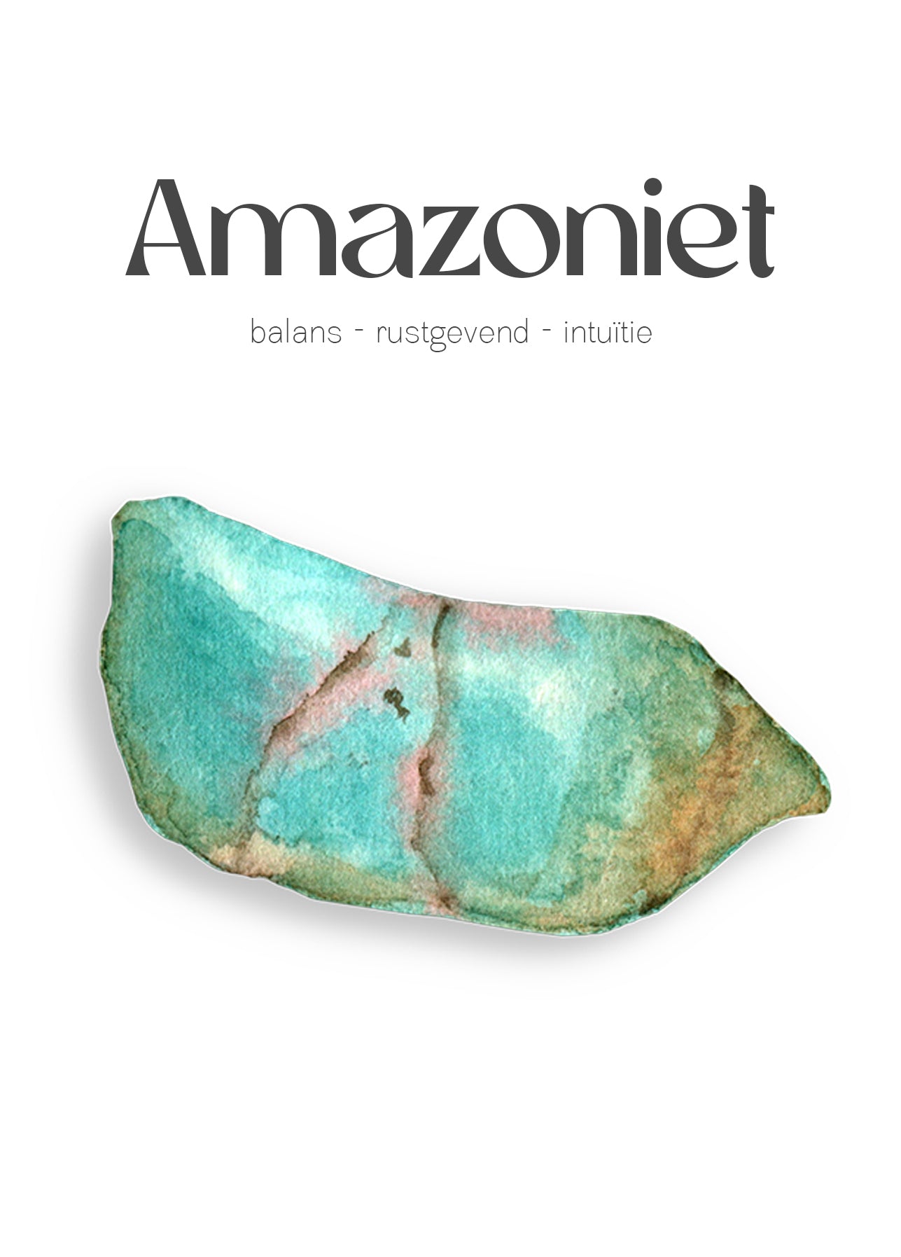 Amazoniet edelsteen kettinkje