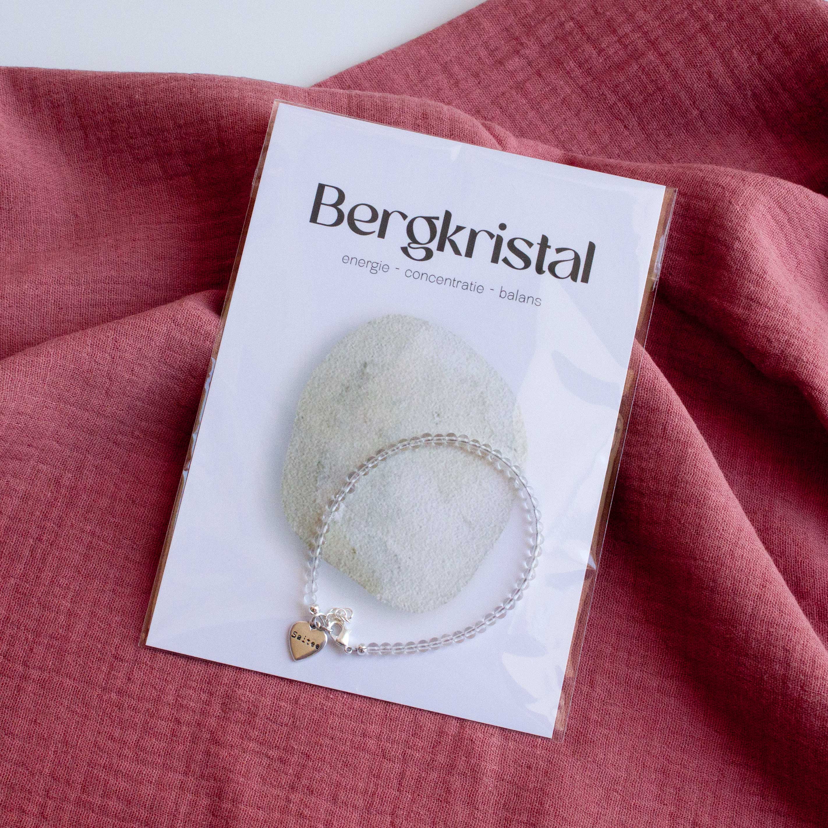 Bergkristal edelsteen armbandje