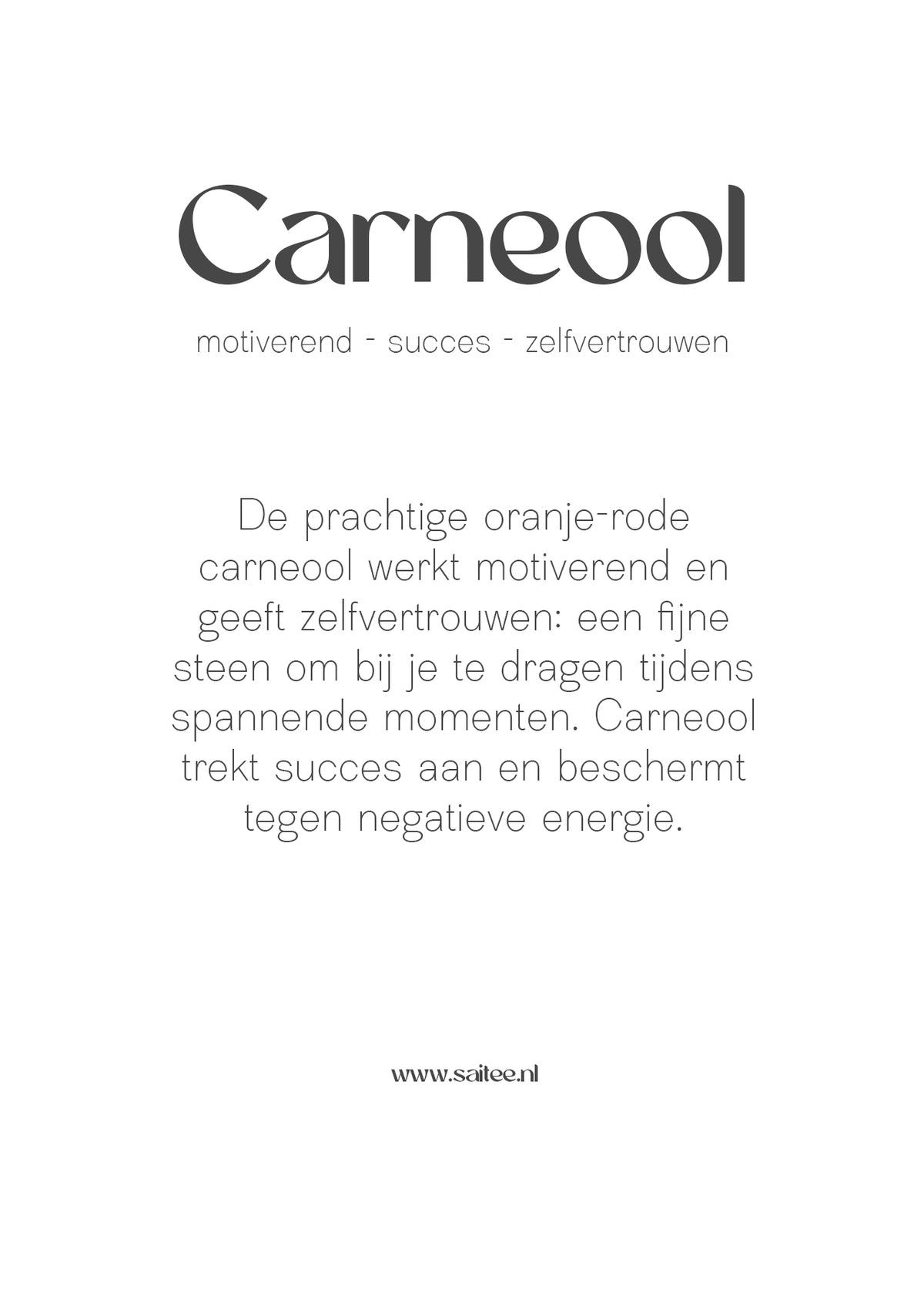 Carneool edelsteen armbandje