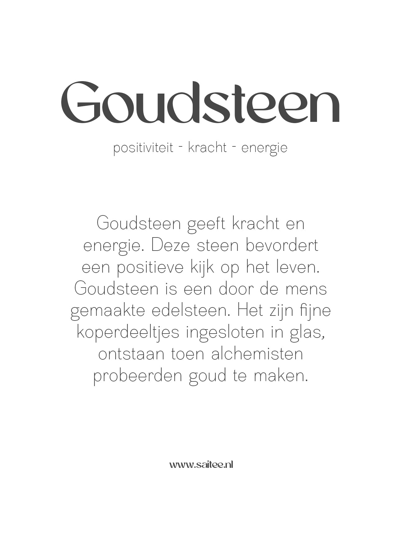 tekst met uitleg over de werking van goudsteen