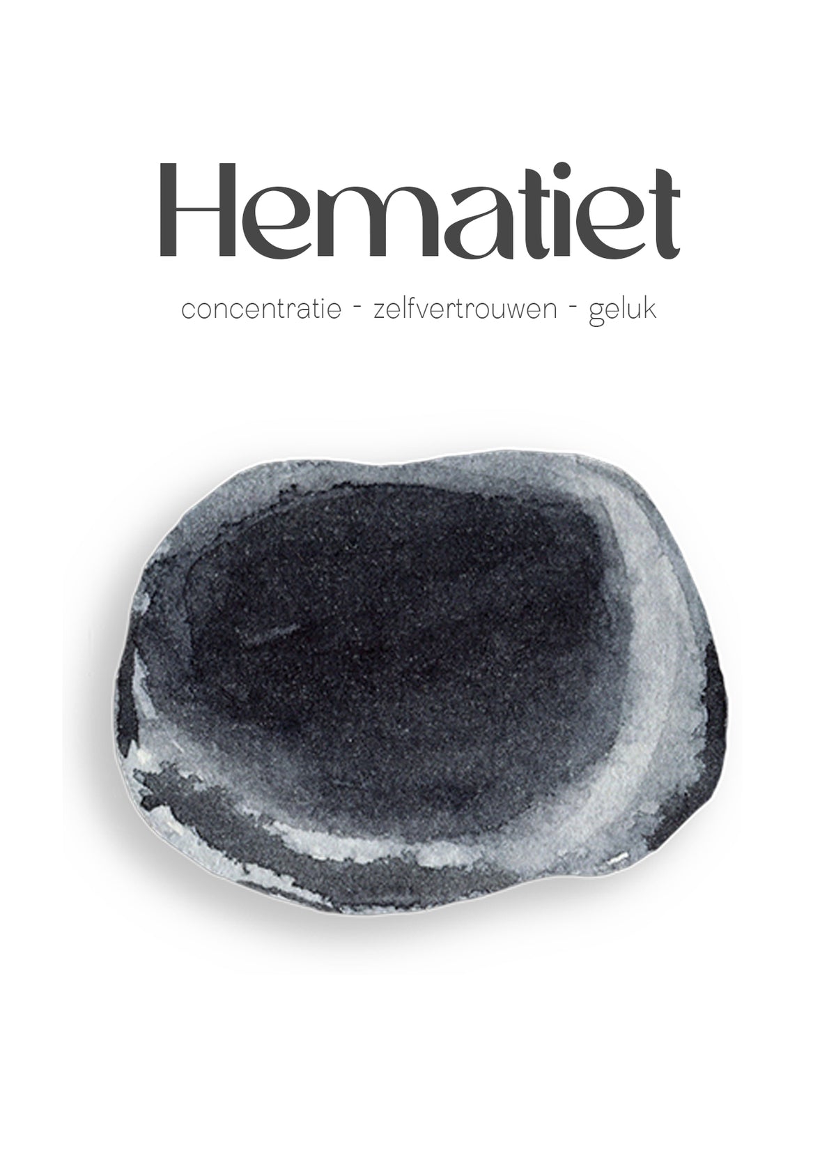 Hematiet edelsteen kettinkje