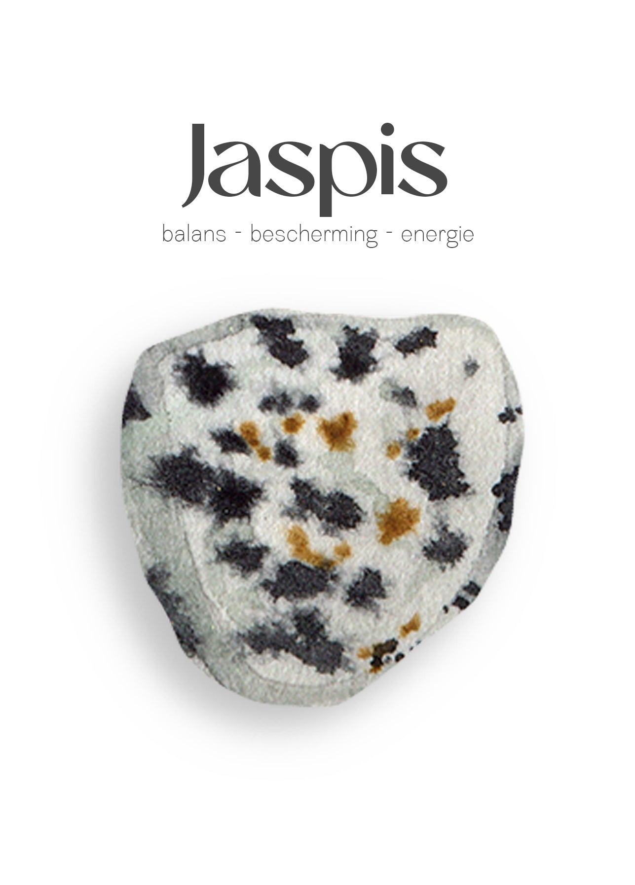 Jaspis edelsteen kettinkje