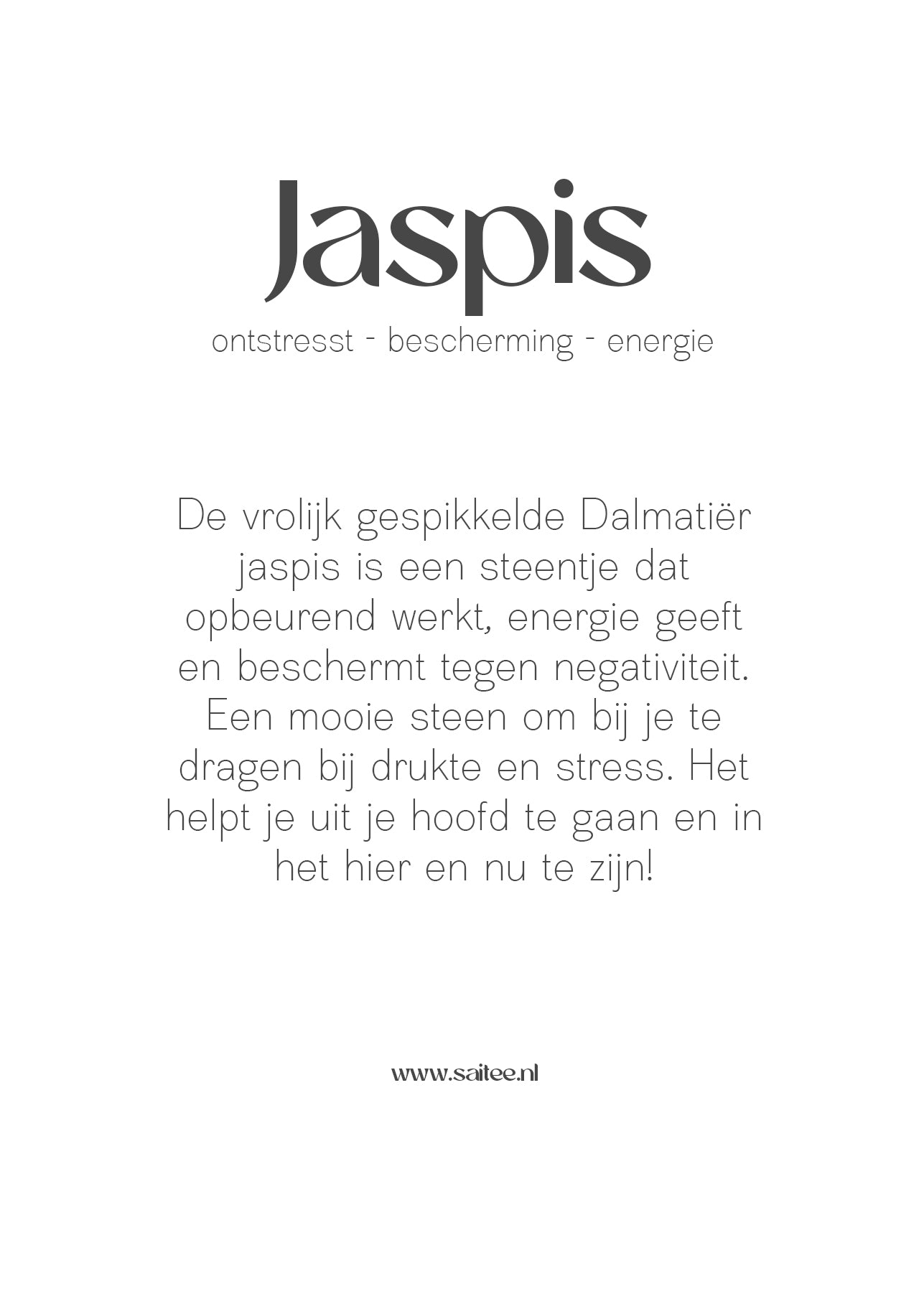 Jaspis edelsteen kettinkje