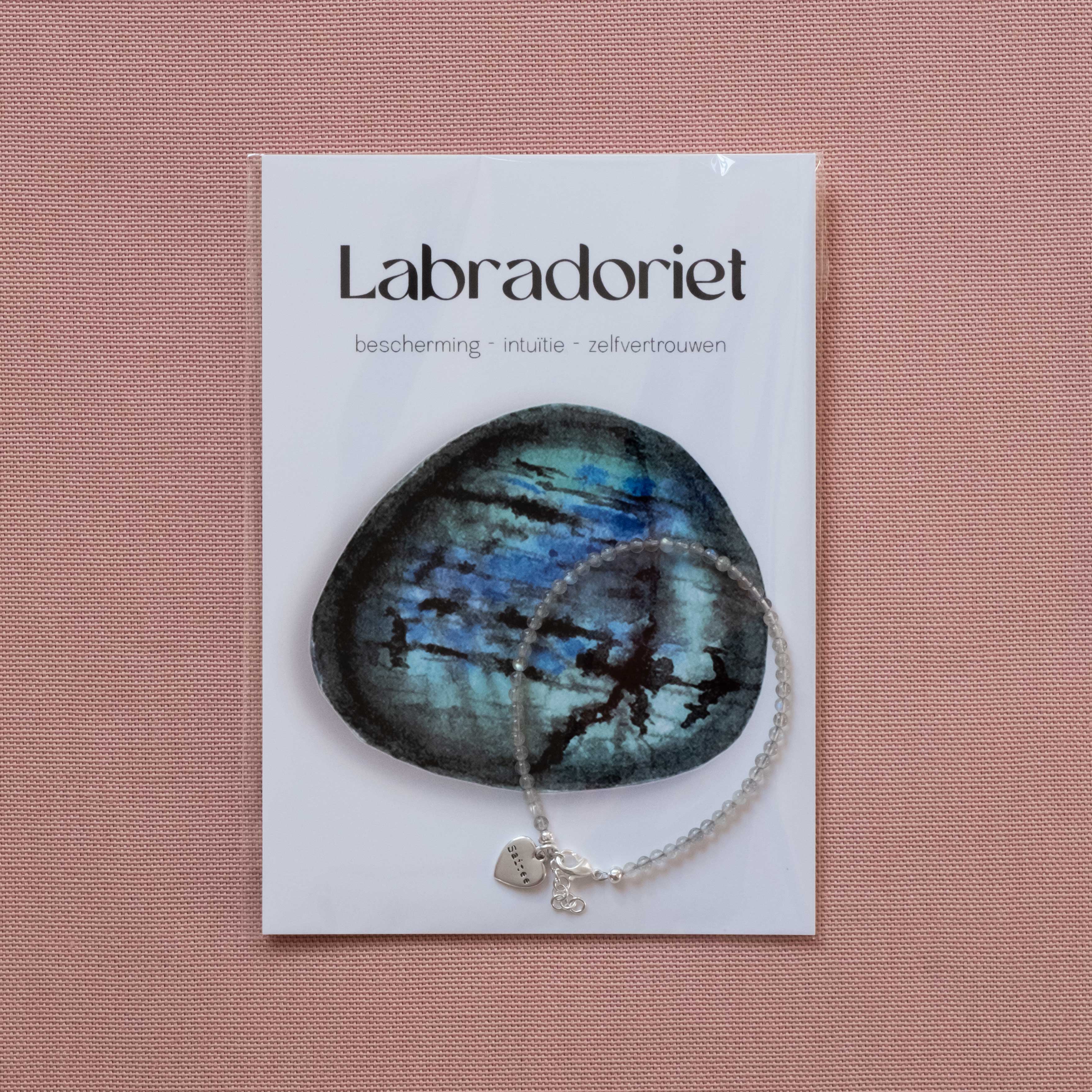 Labradoriet edelsteen armbandje