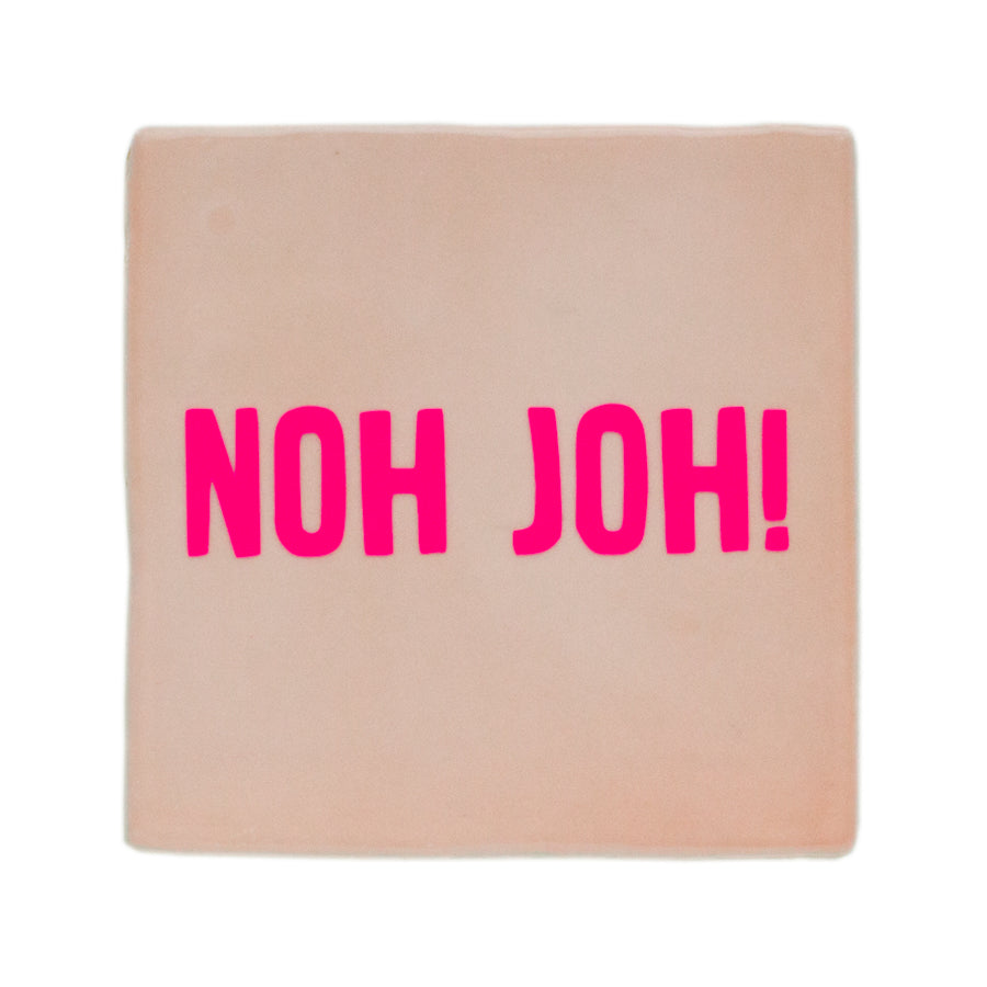 tegel met west-friese spreuk noh joh