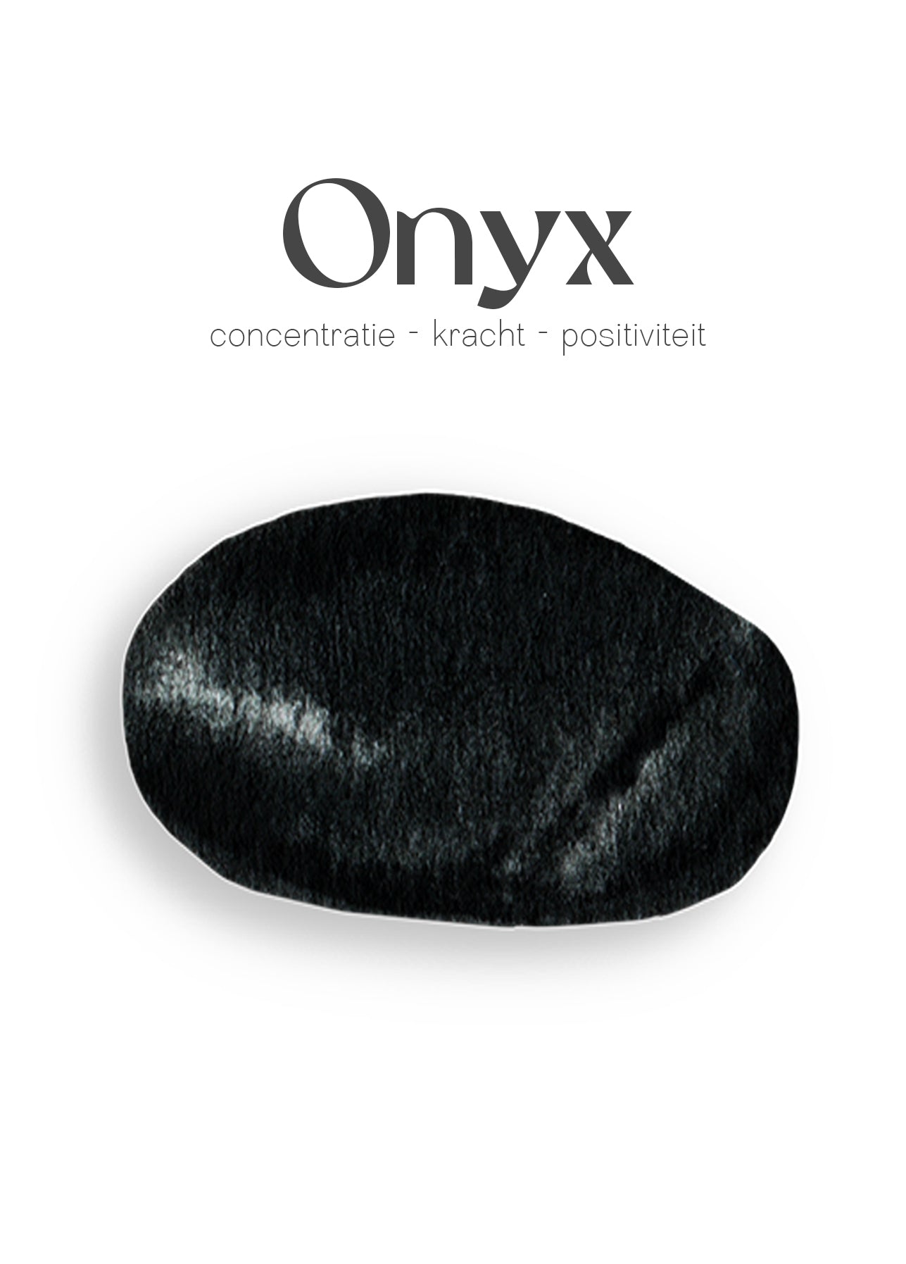 Onyx edelsteen kettinkje