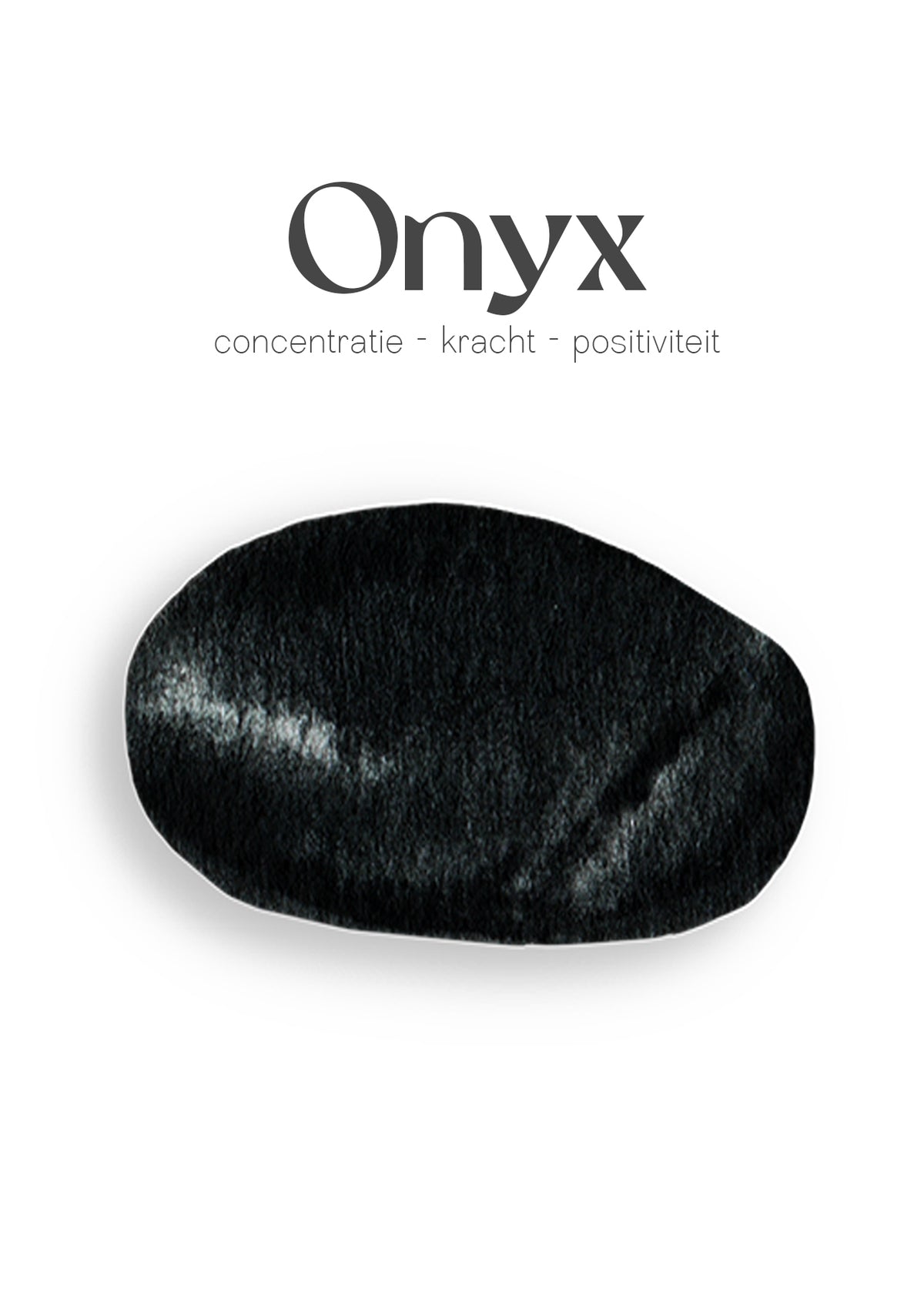 Onyx edelsteen kettinkje