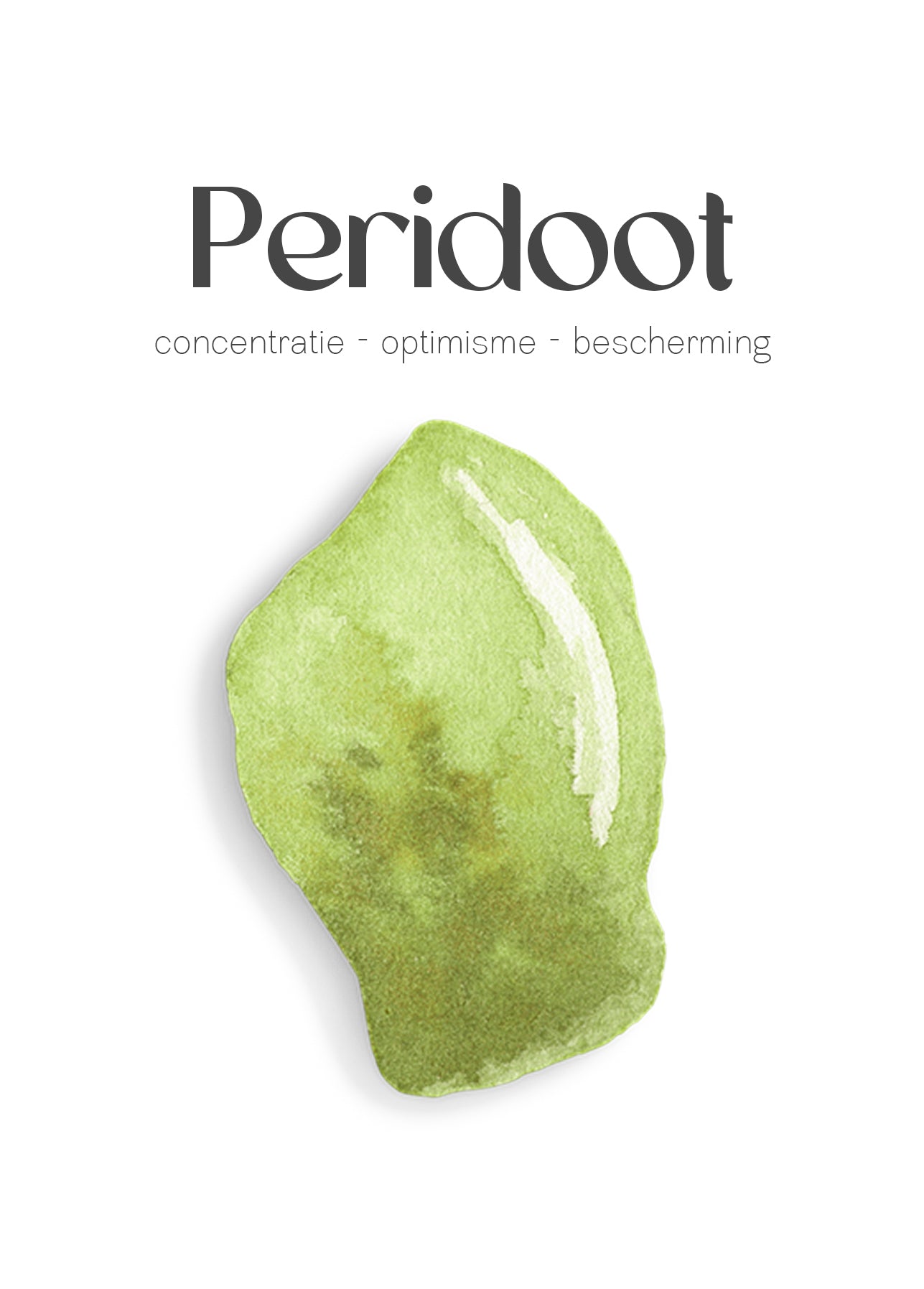 Peridoot edelsteen kettinkje