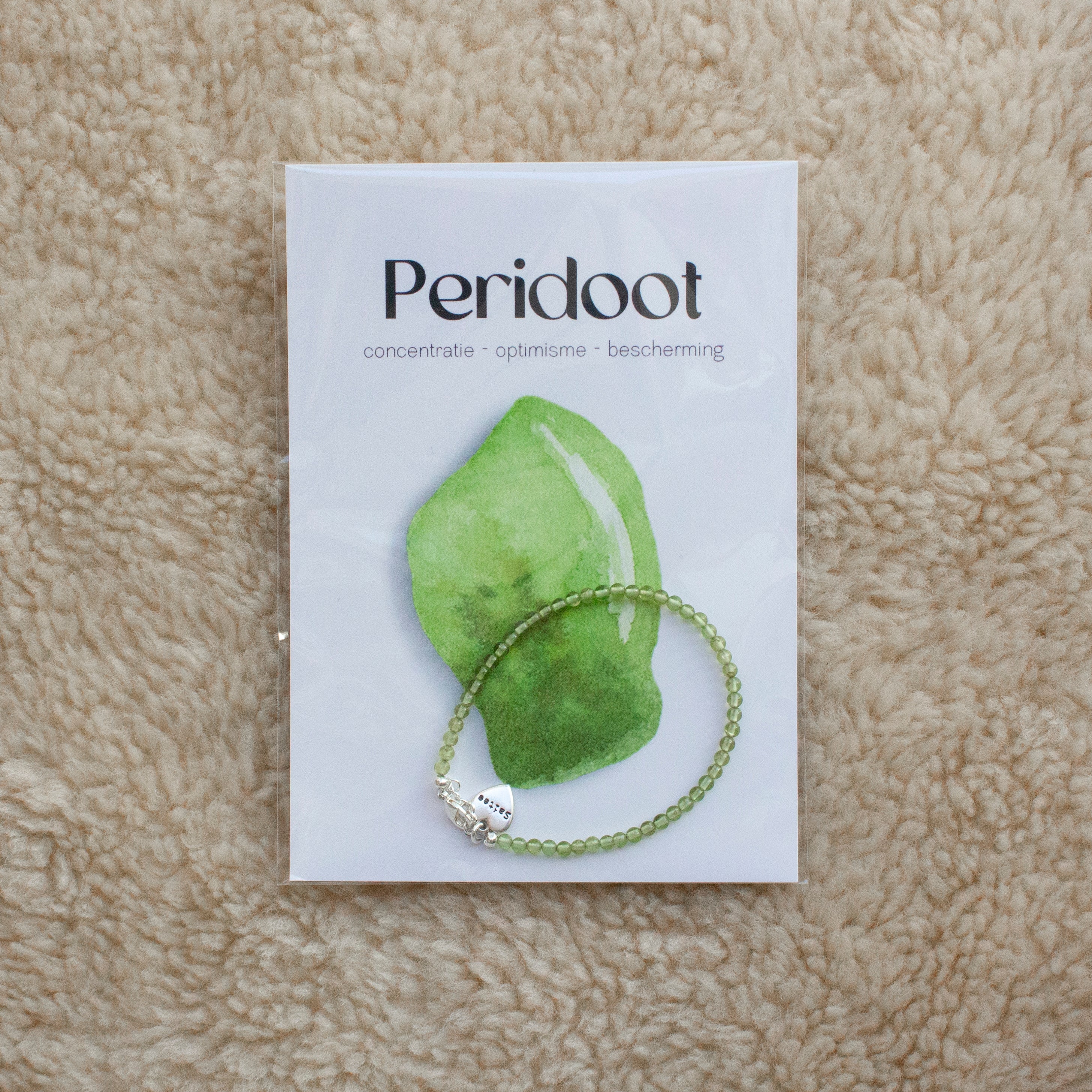 Peridoot edelsteen armbandje