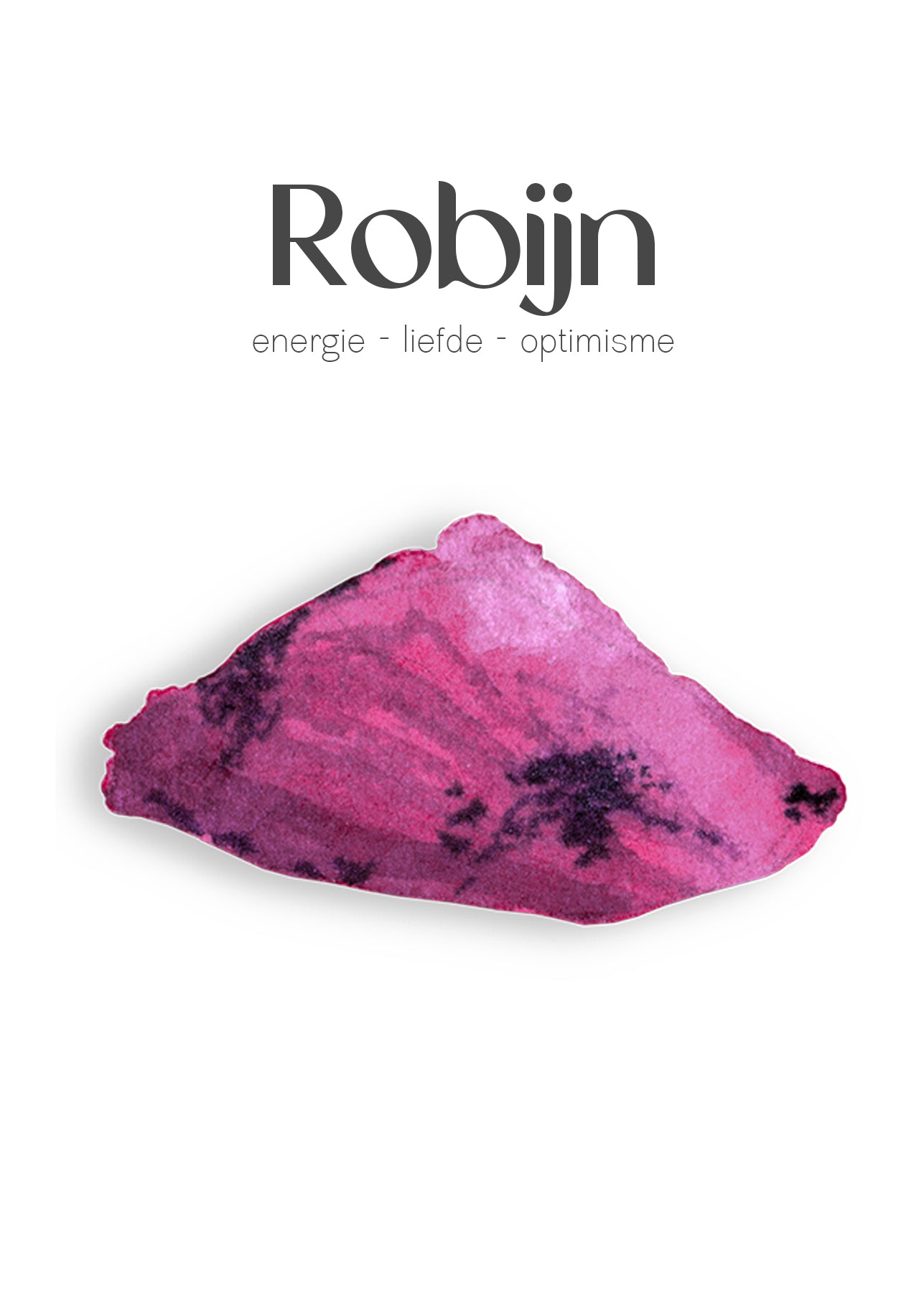 Robijn edelsteen kettinkje