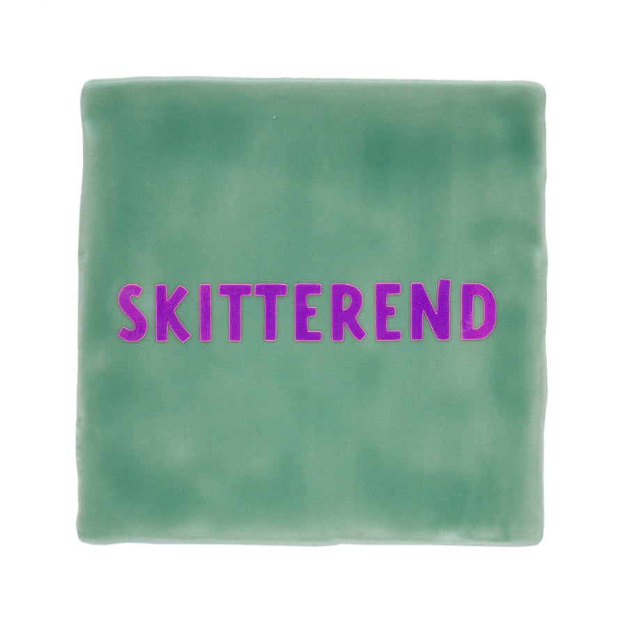 Skitterend tegeltje