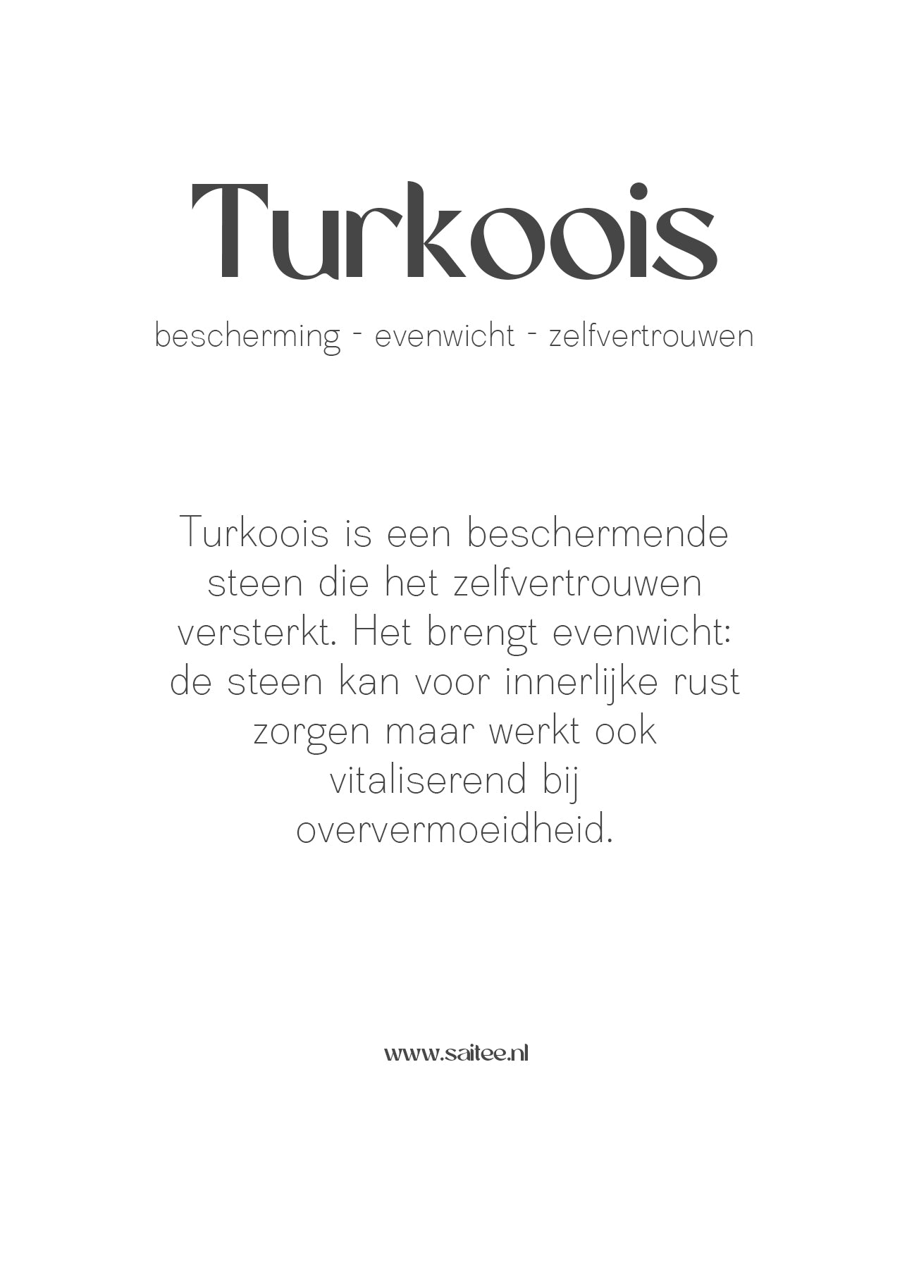 Turkoois edelsteen kettinkje