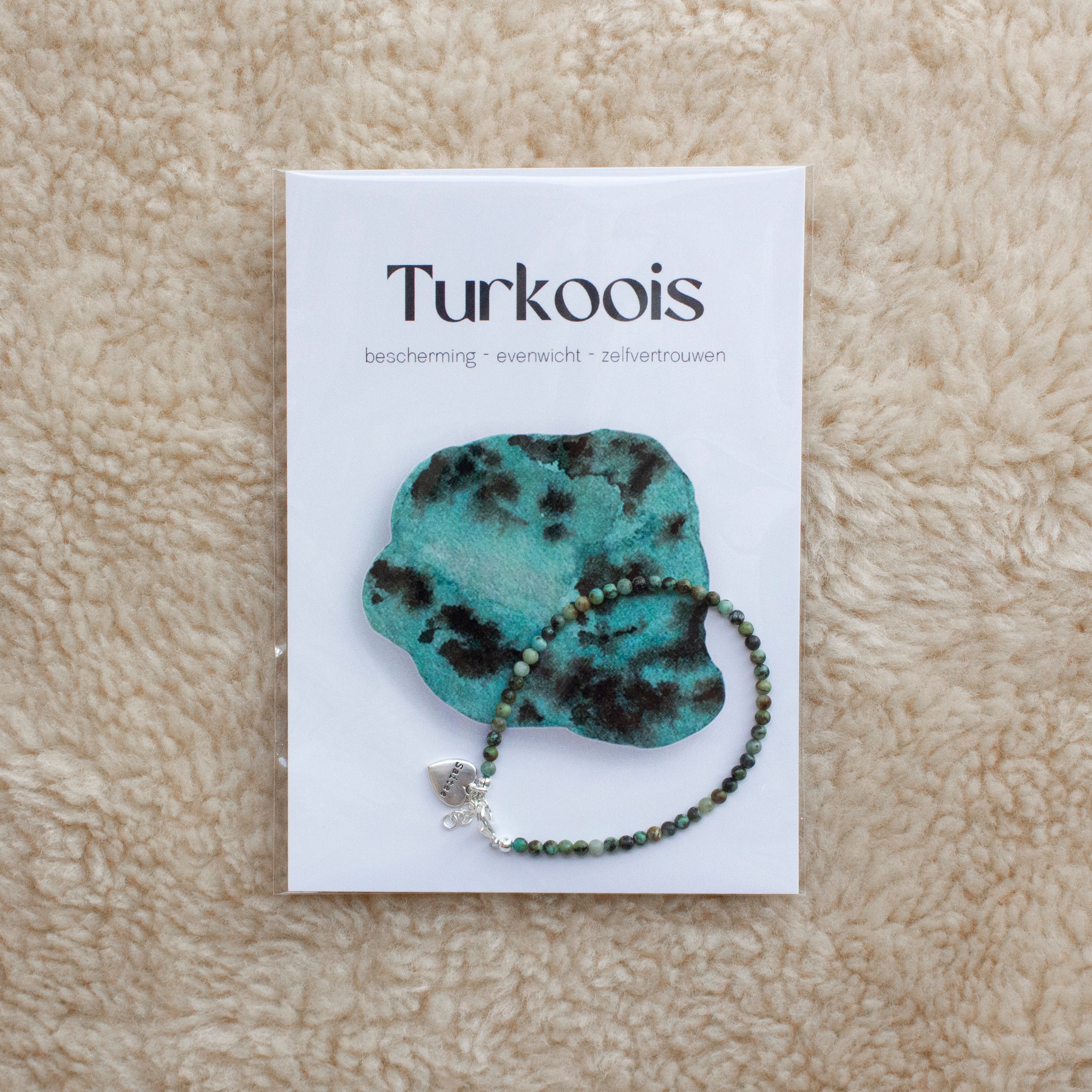 Turkoois edelsteen armbandje