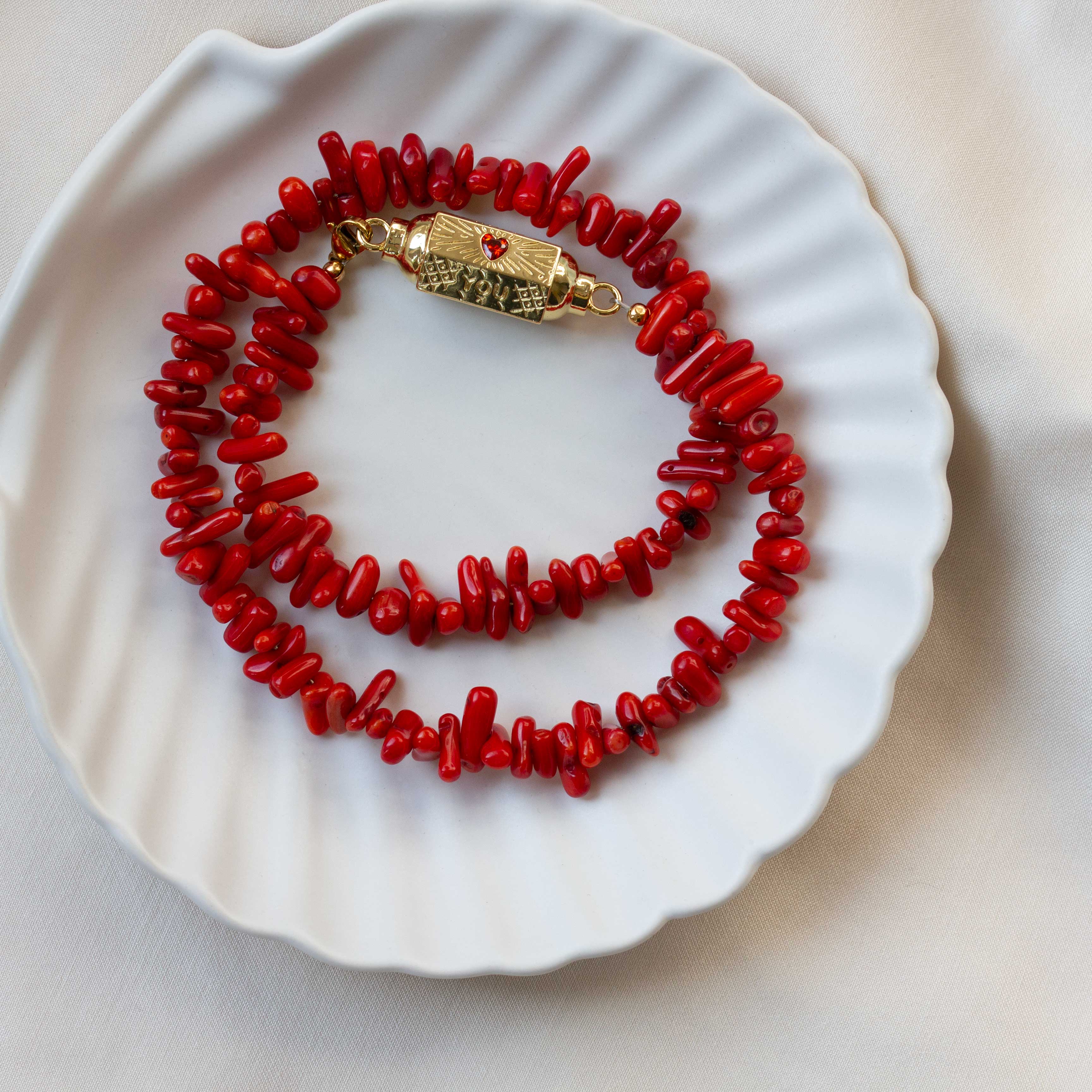 Wishbox ketting bamboekoraal