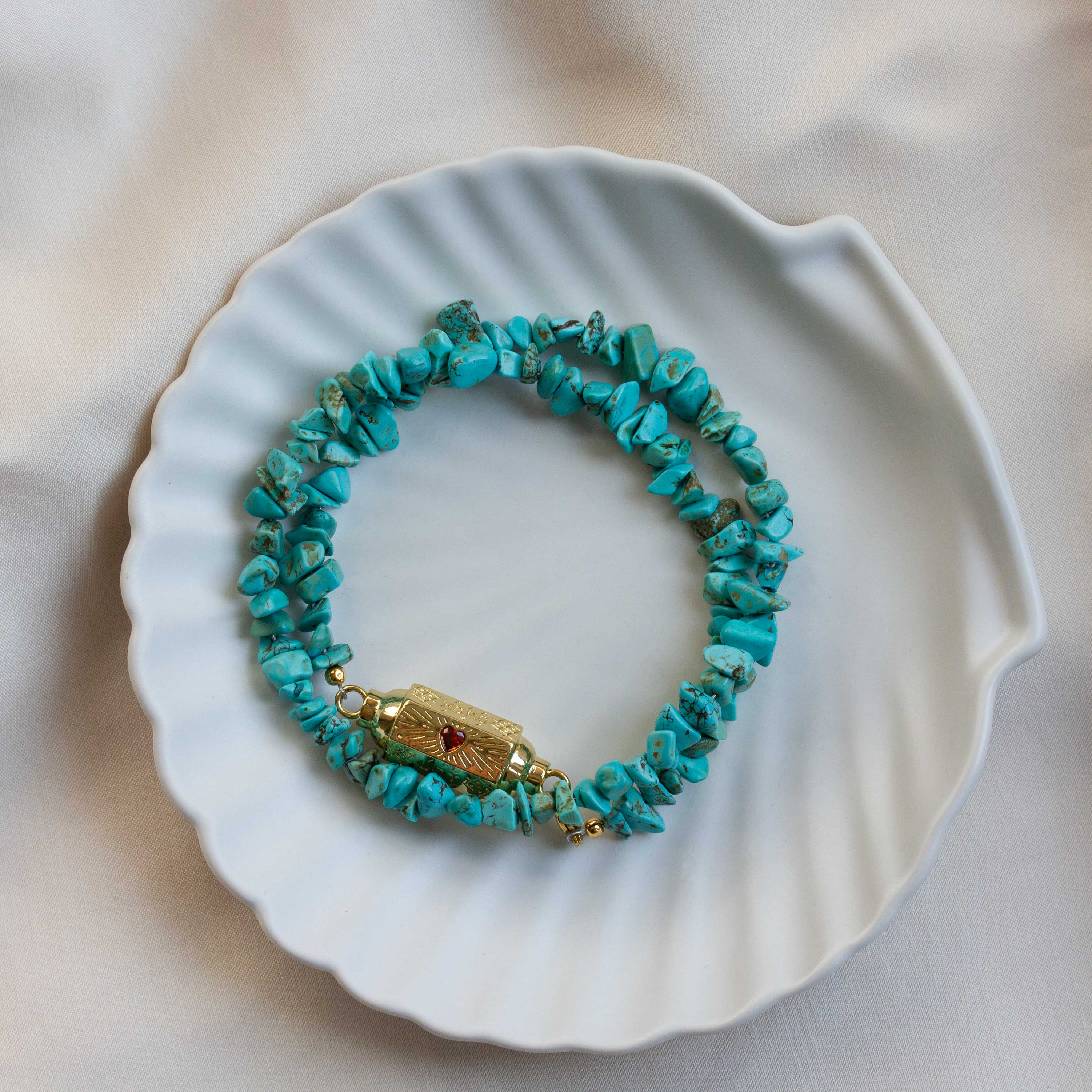 Wishbox ketting turkooise