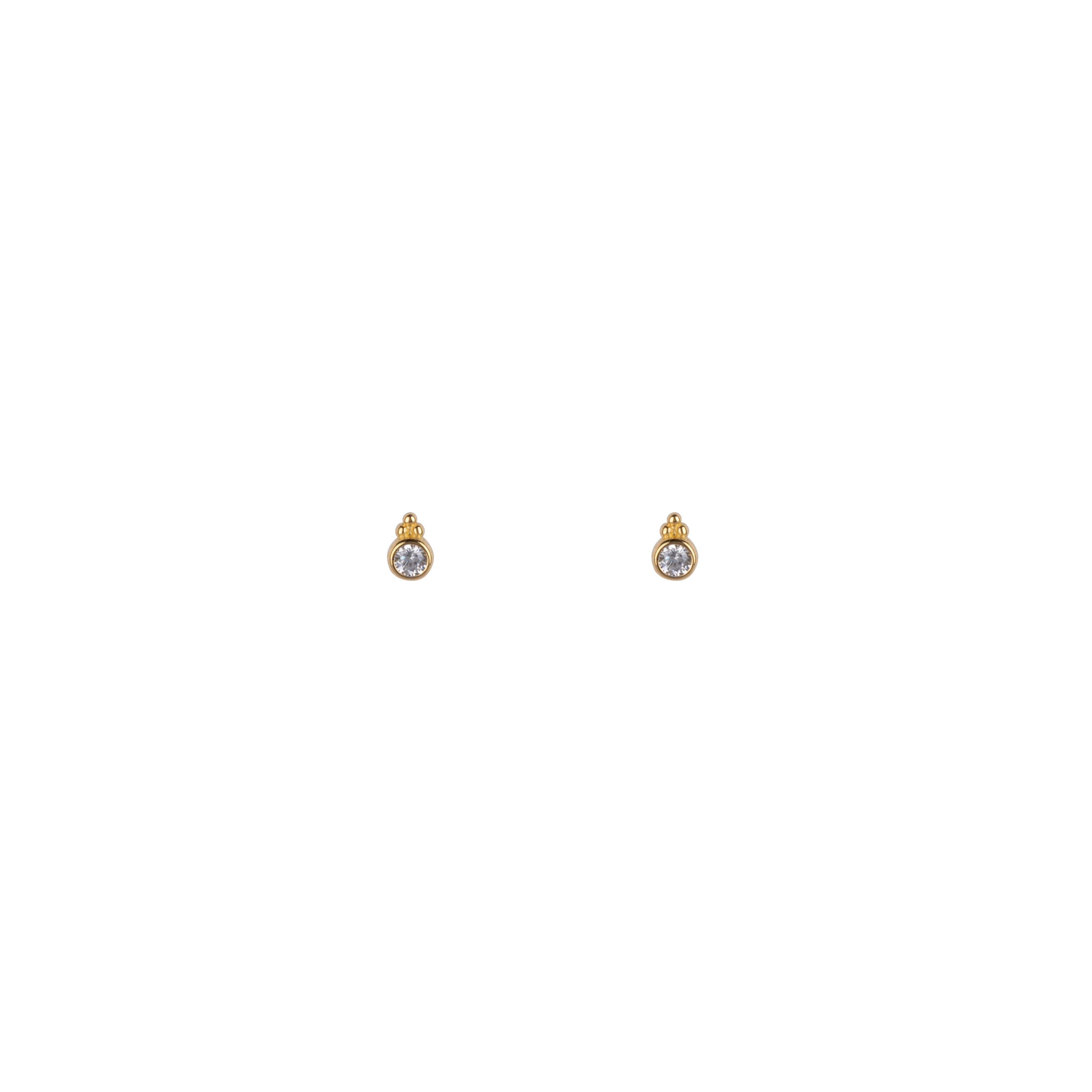 Whatever oorknopje goud