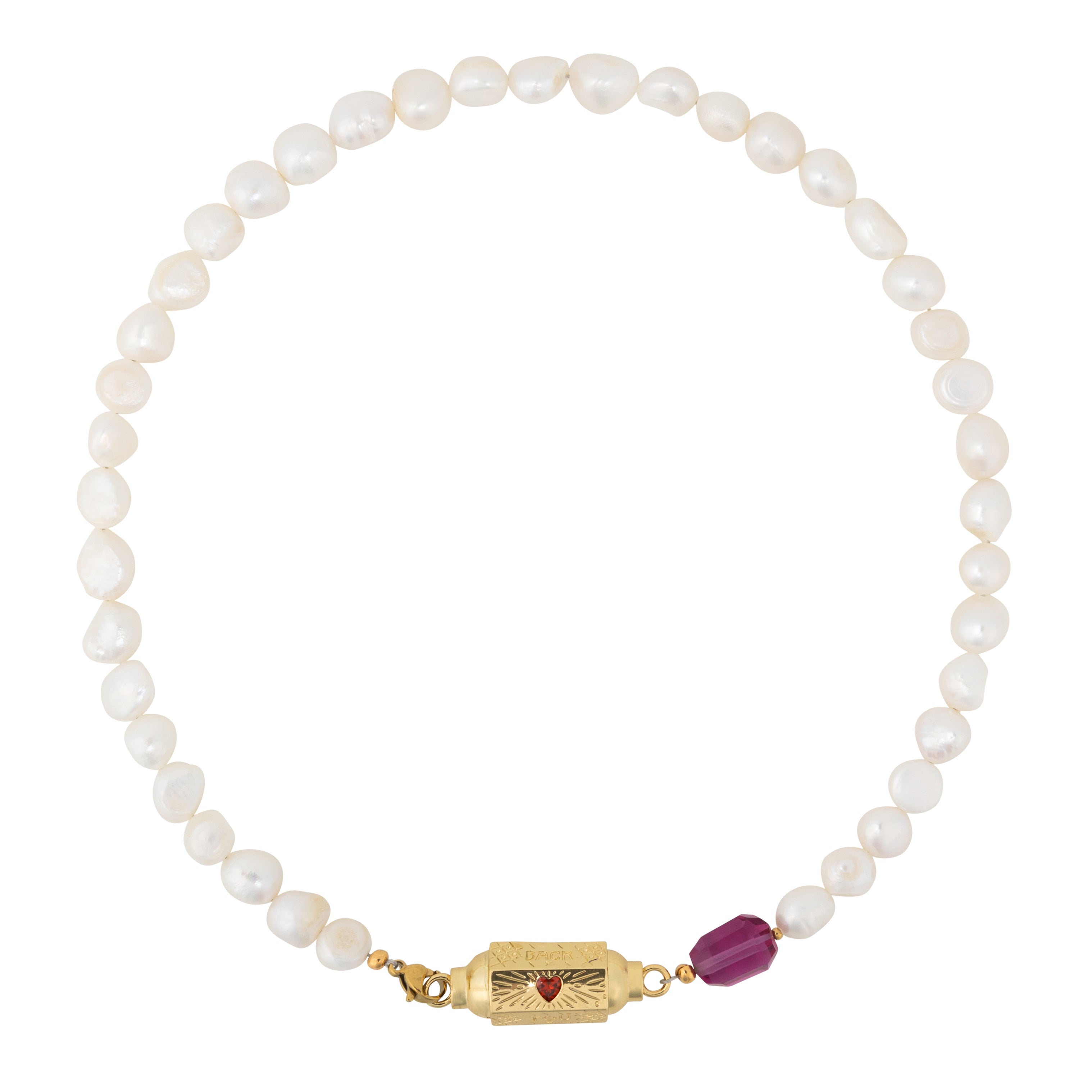 Wishbox ketting zoetwaterparel