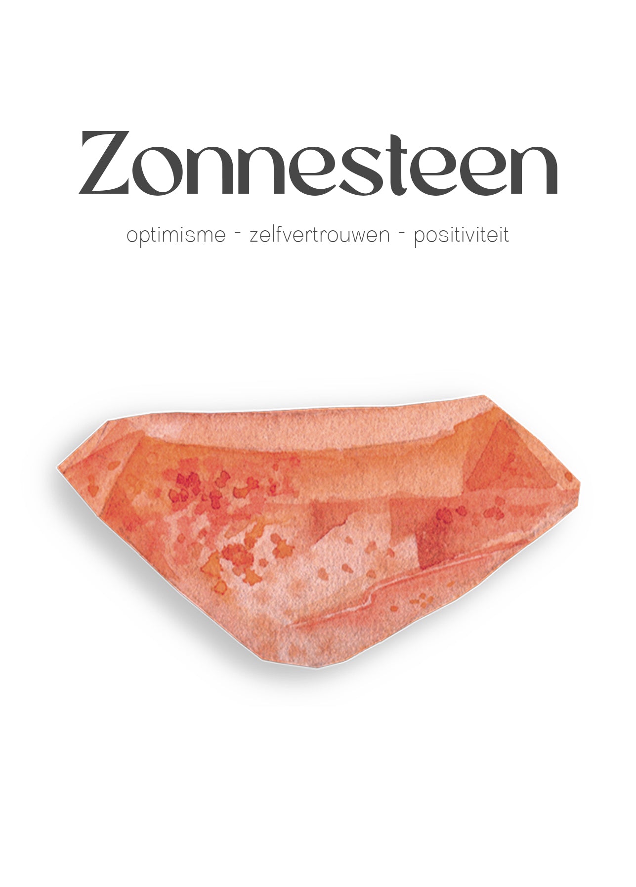 Zonnesteen edelsteen kettinkje