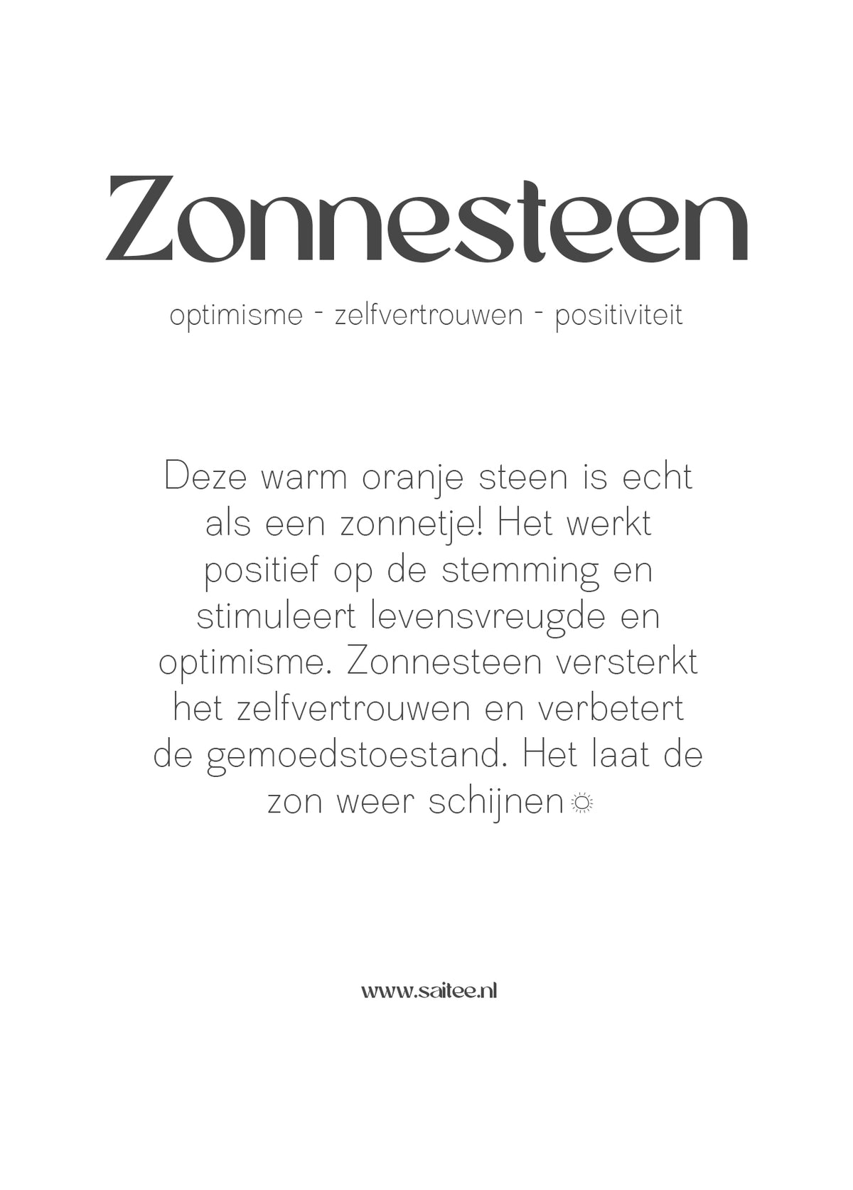 Zonnesteen edelsteen armbandje
