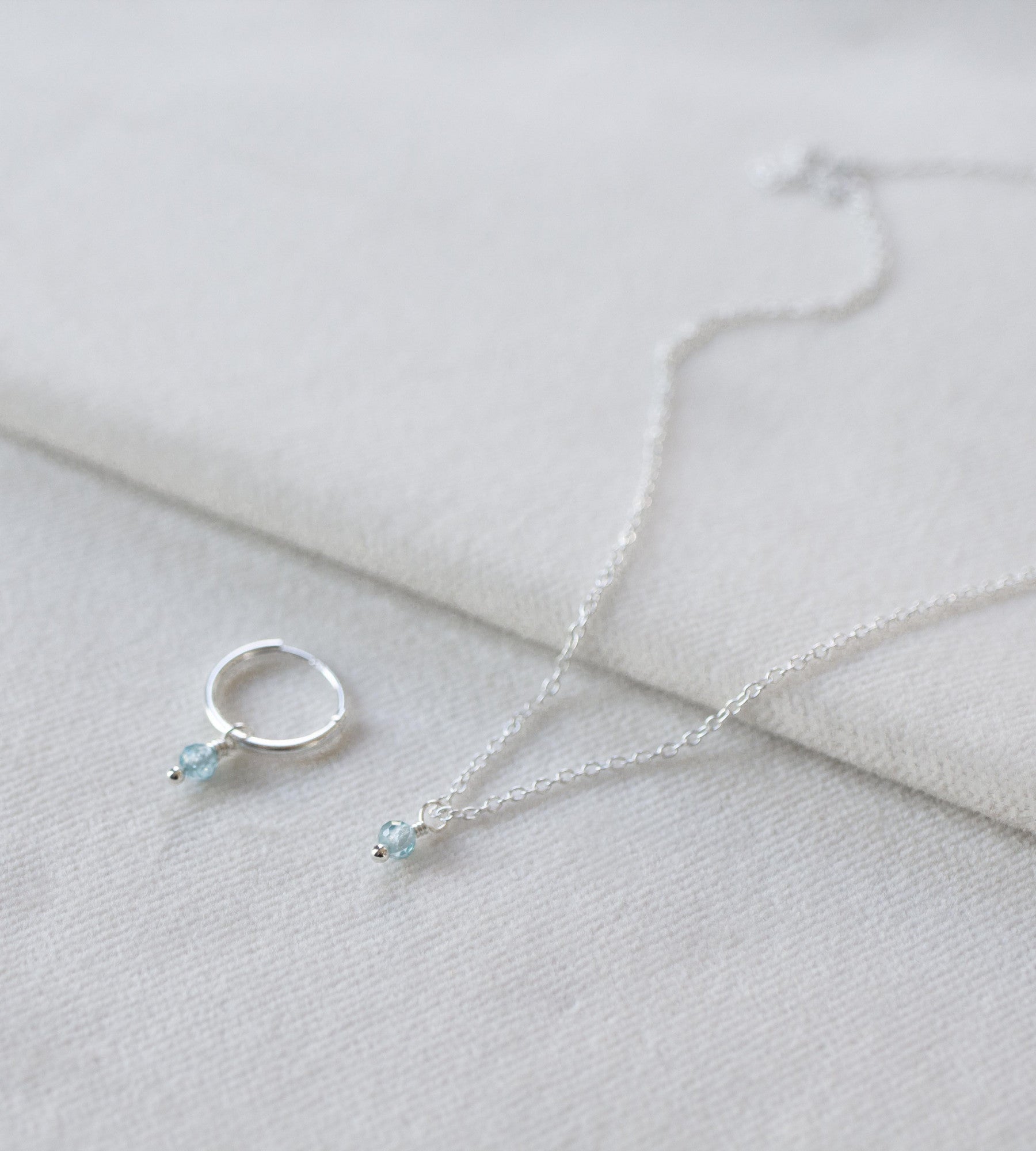 aquamarijn ketting