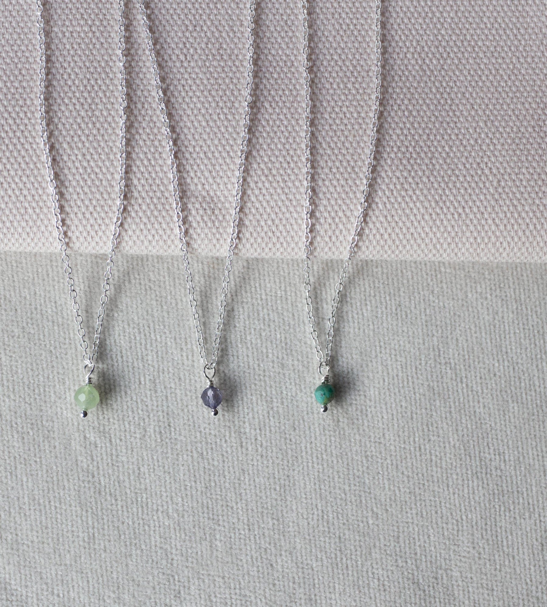 geboortsteen horizontaal 3 soorten groen