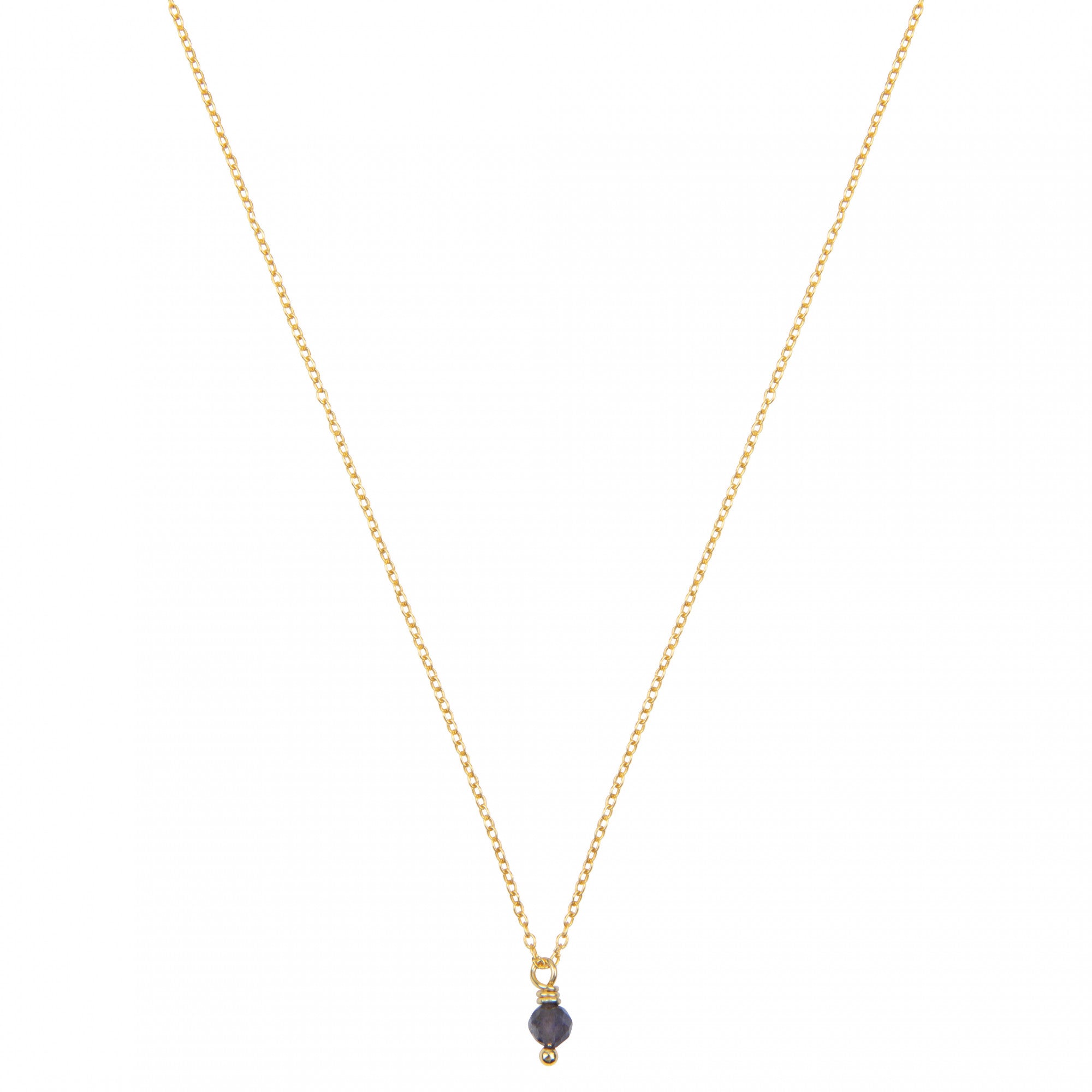 ioliet geboortsteenketting goud
