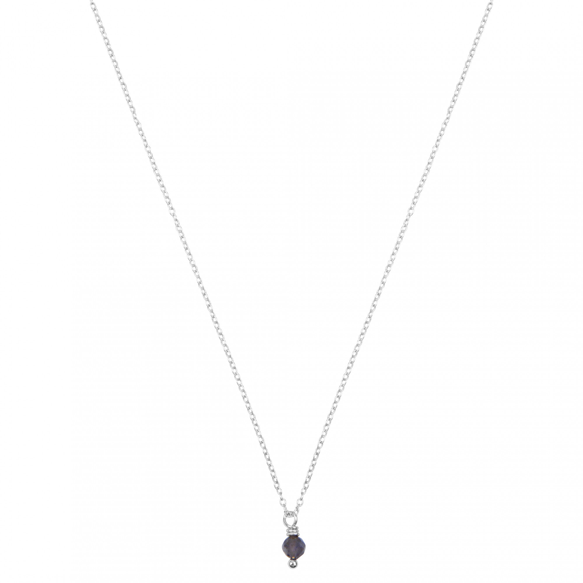 ioliet geboortsteenketting zilver