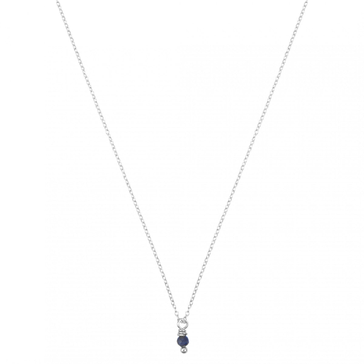 sodaliet geboortsteenketting zilver