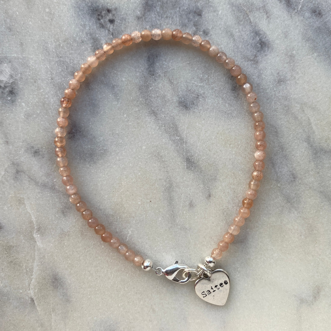 Zonnesteen edelsteen armbandje