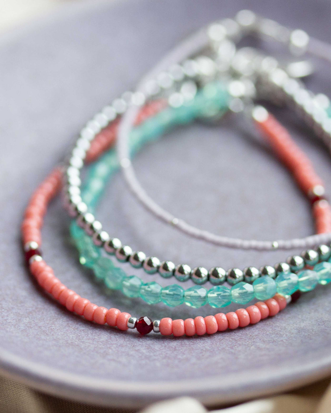 Powerstone silver Saitee armbandje