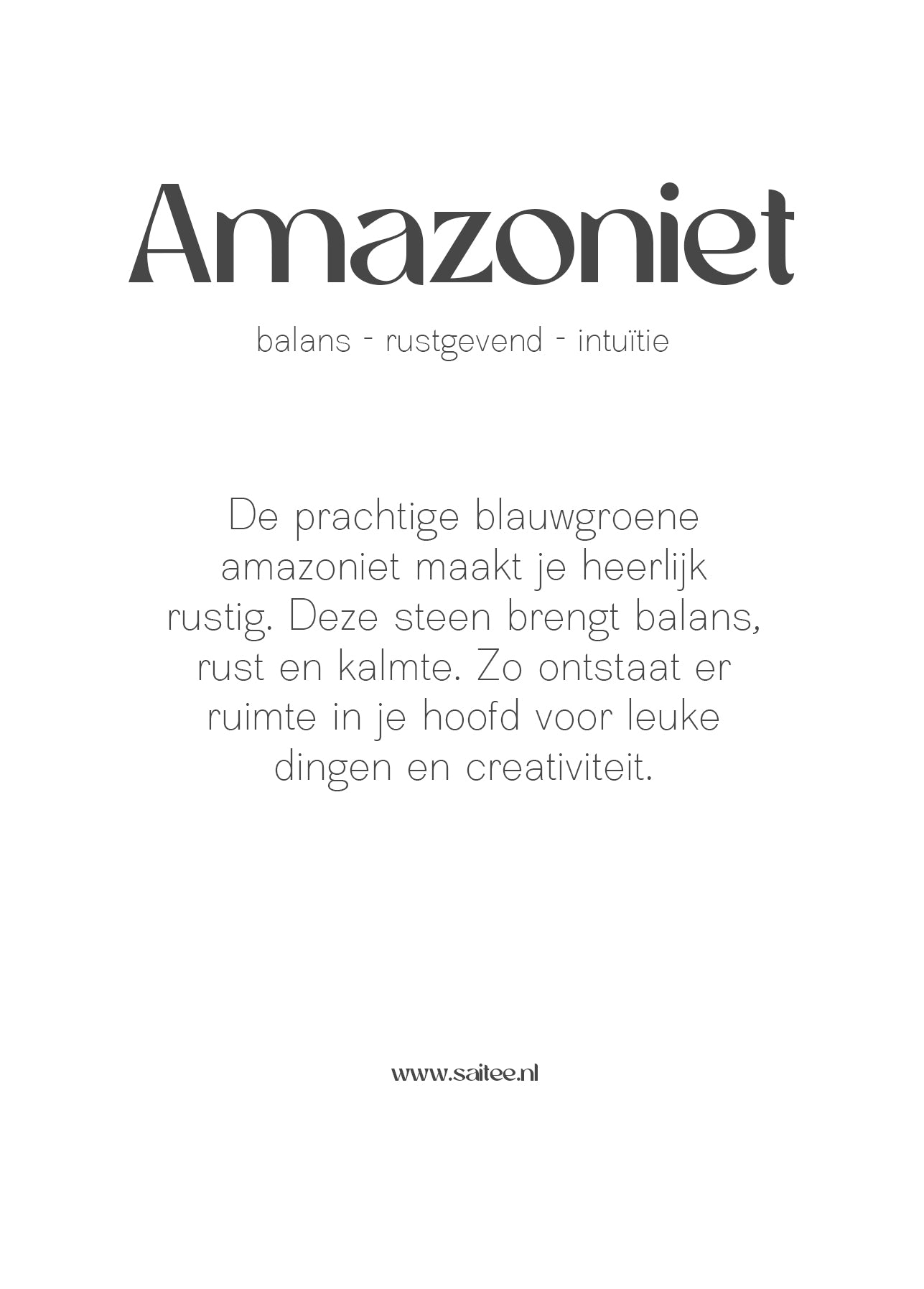 Amazoniet edelsteen kettinkje