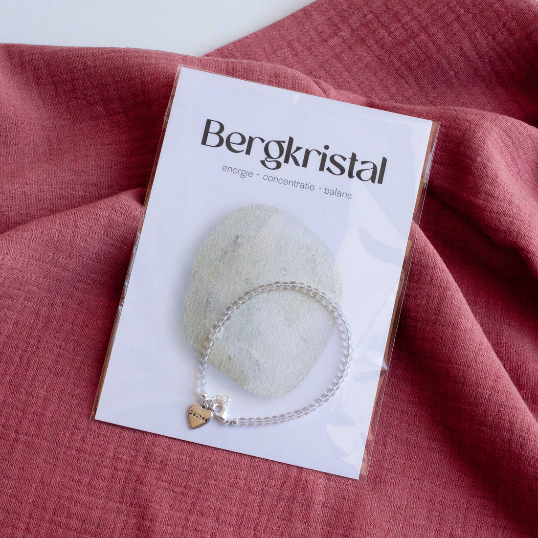 Bergkristal edelsteen armbandje