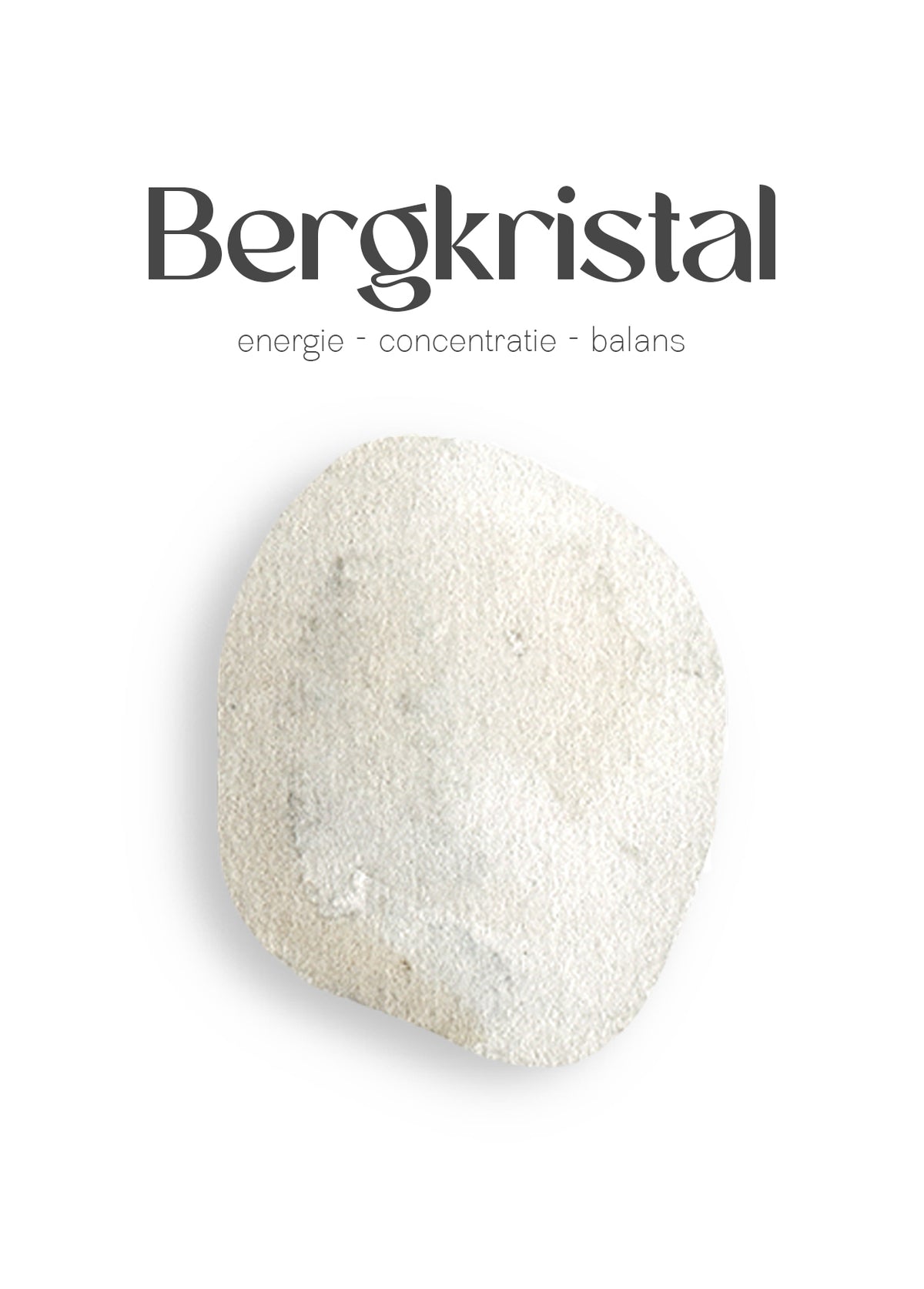 Bergkristal edelsteen kettinkje