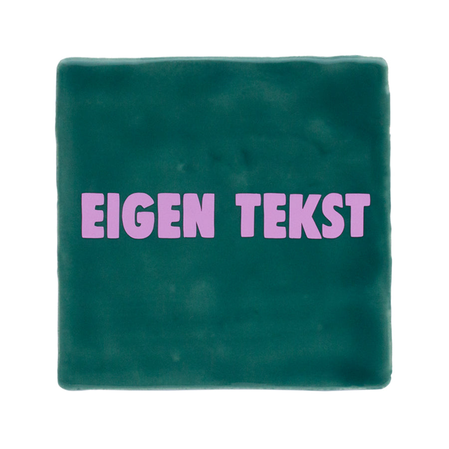 groene quote tegel met eigen tekst te personaliseren 