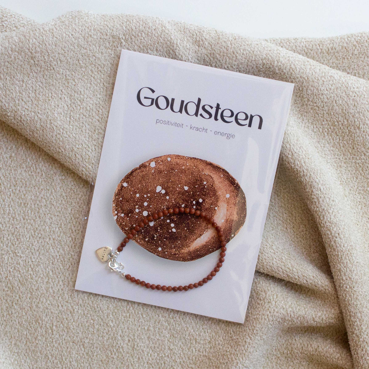 Goudsteen edelsteen armbandje