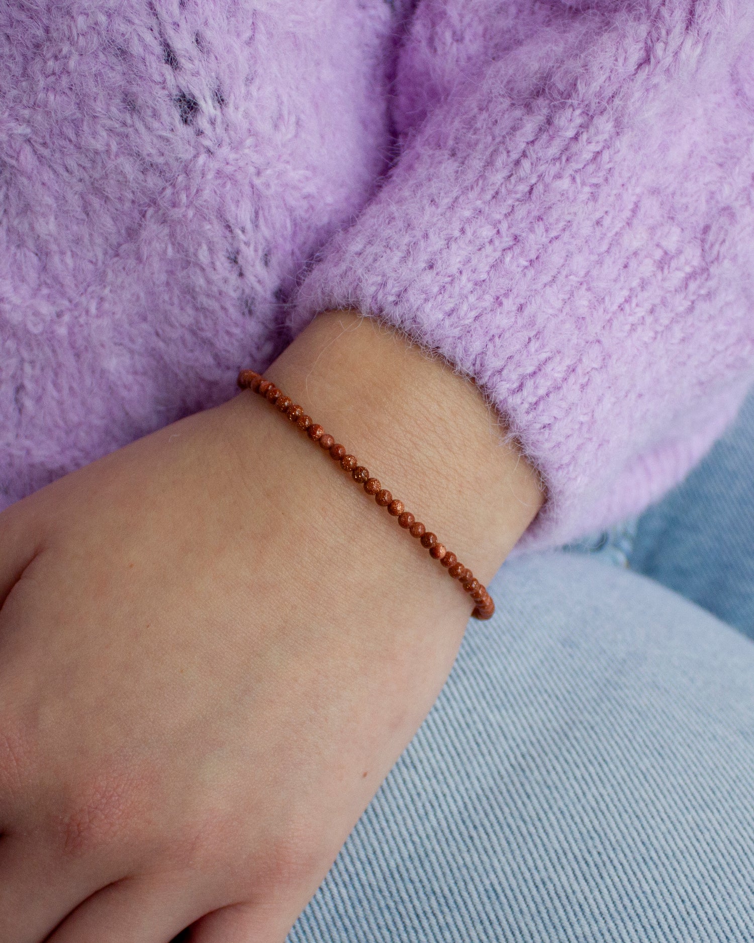 Goudsteen edelsteen armbandje