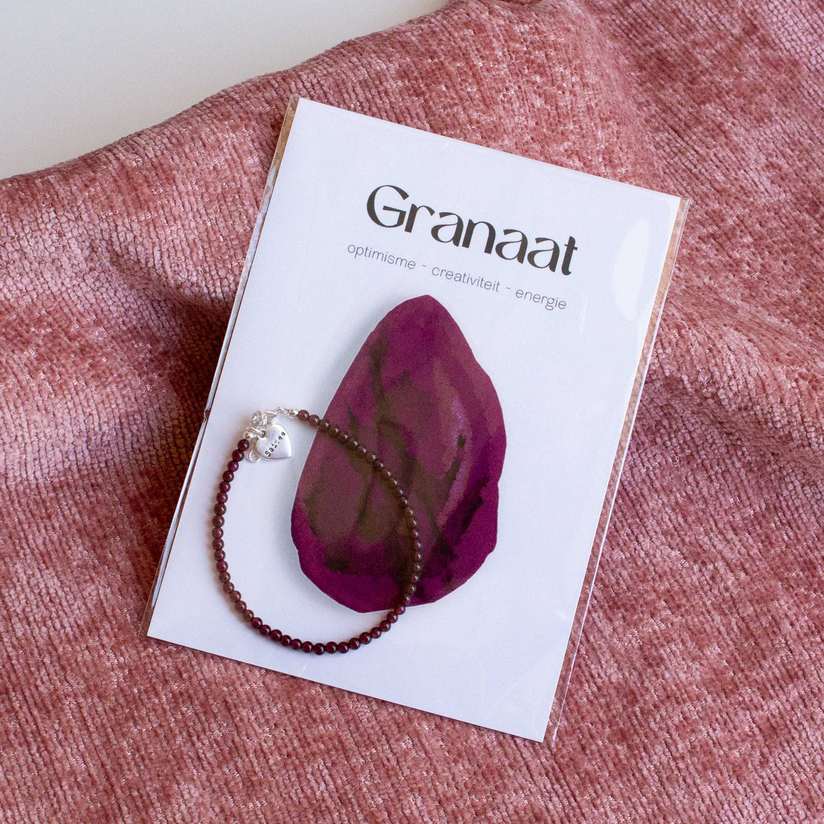 Granaat edelsteen armbandje