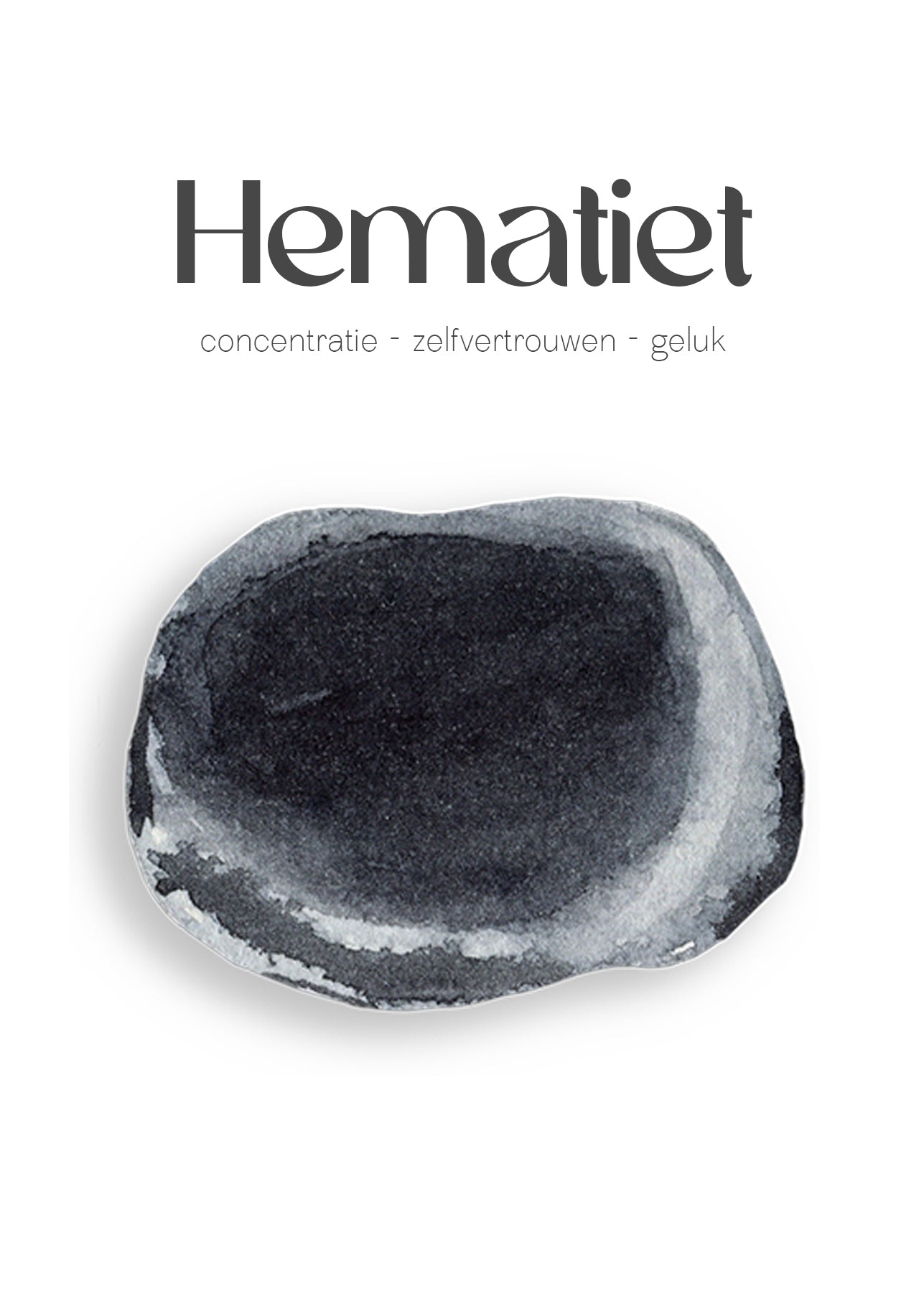 Hematiet edelsteen kettinkje