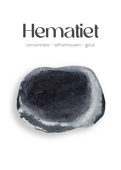 Hematiet edelsteen kettinkje