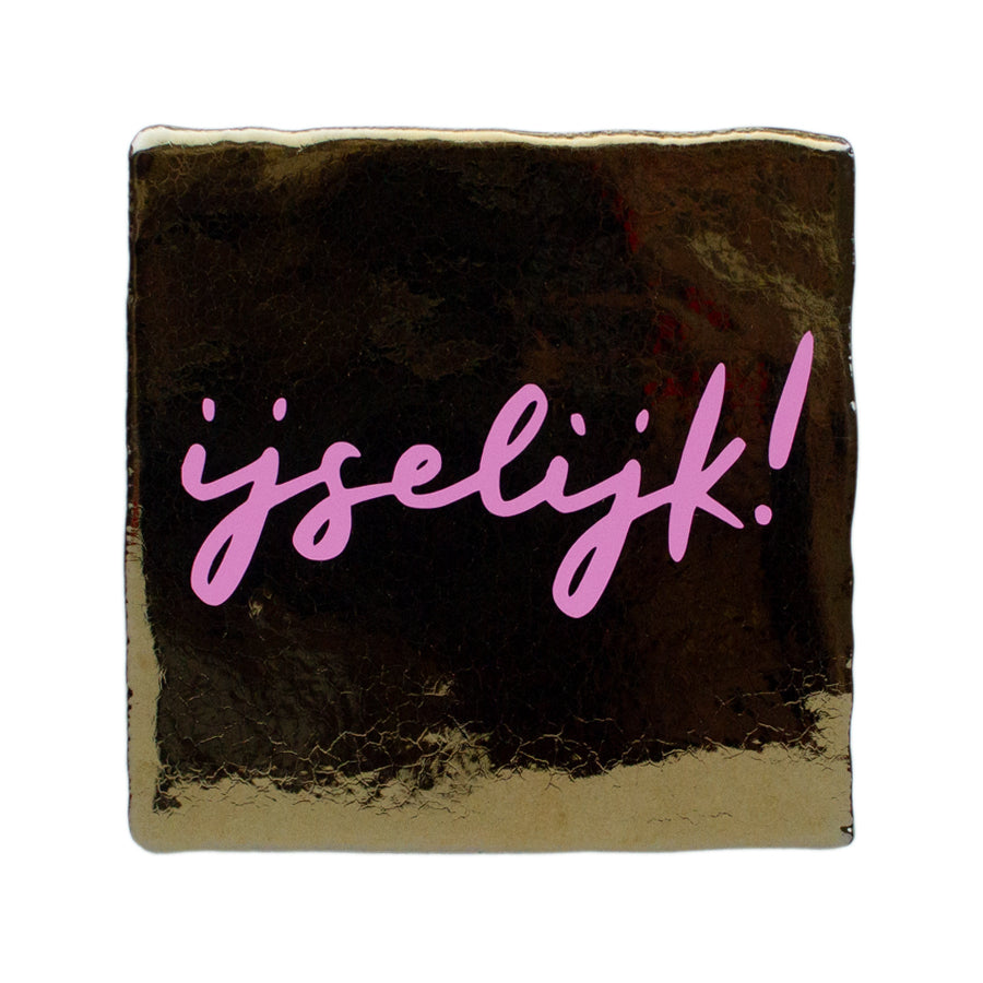 brons gouden tegeltje met westfriese tekst ijselijk!