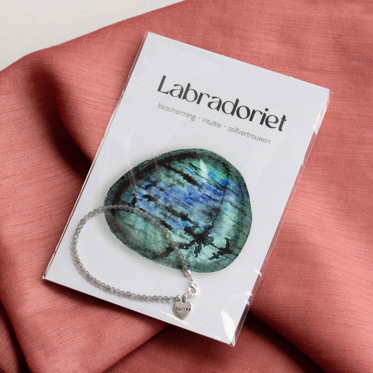 Labradoriet edelsteen armbandje