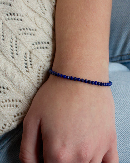 Lapis lazuli edelsteen armbandje
