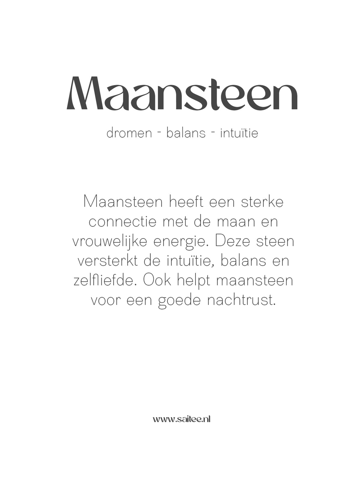 Maansteen edelsteen armbandje