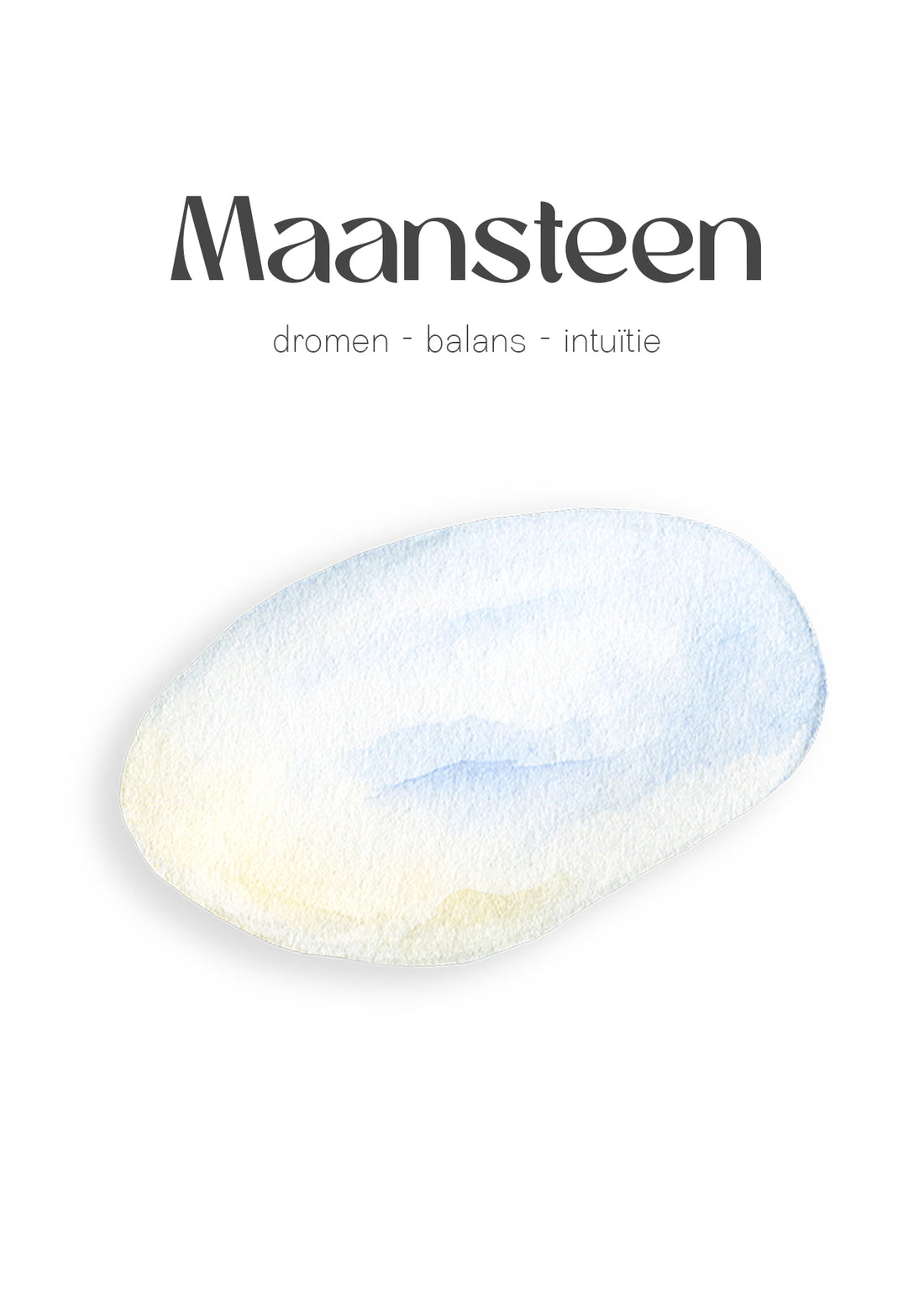 Maansteen edelsteen kettinkje