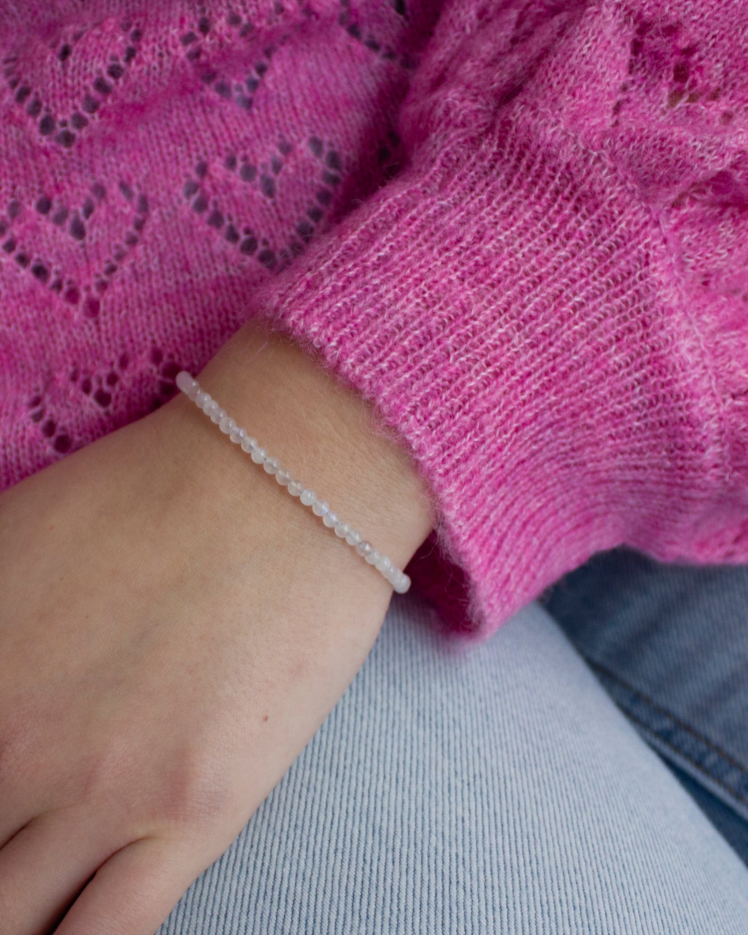 Maansteen edelsteen armbandje