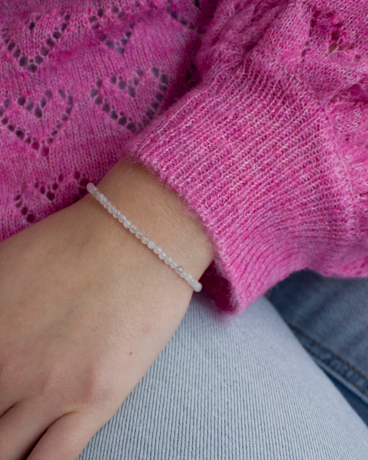 Maansteen edelsteen armbandje