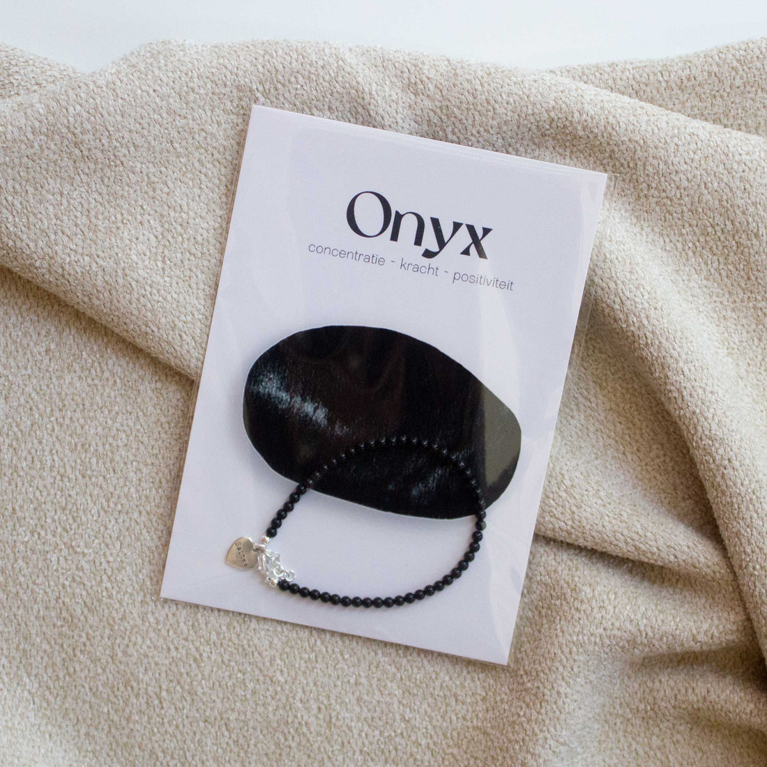 Onyx edelsteen armbandje
