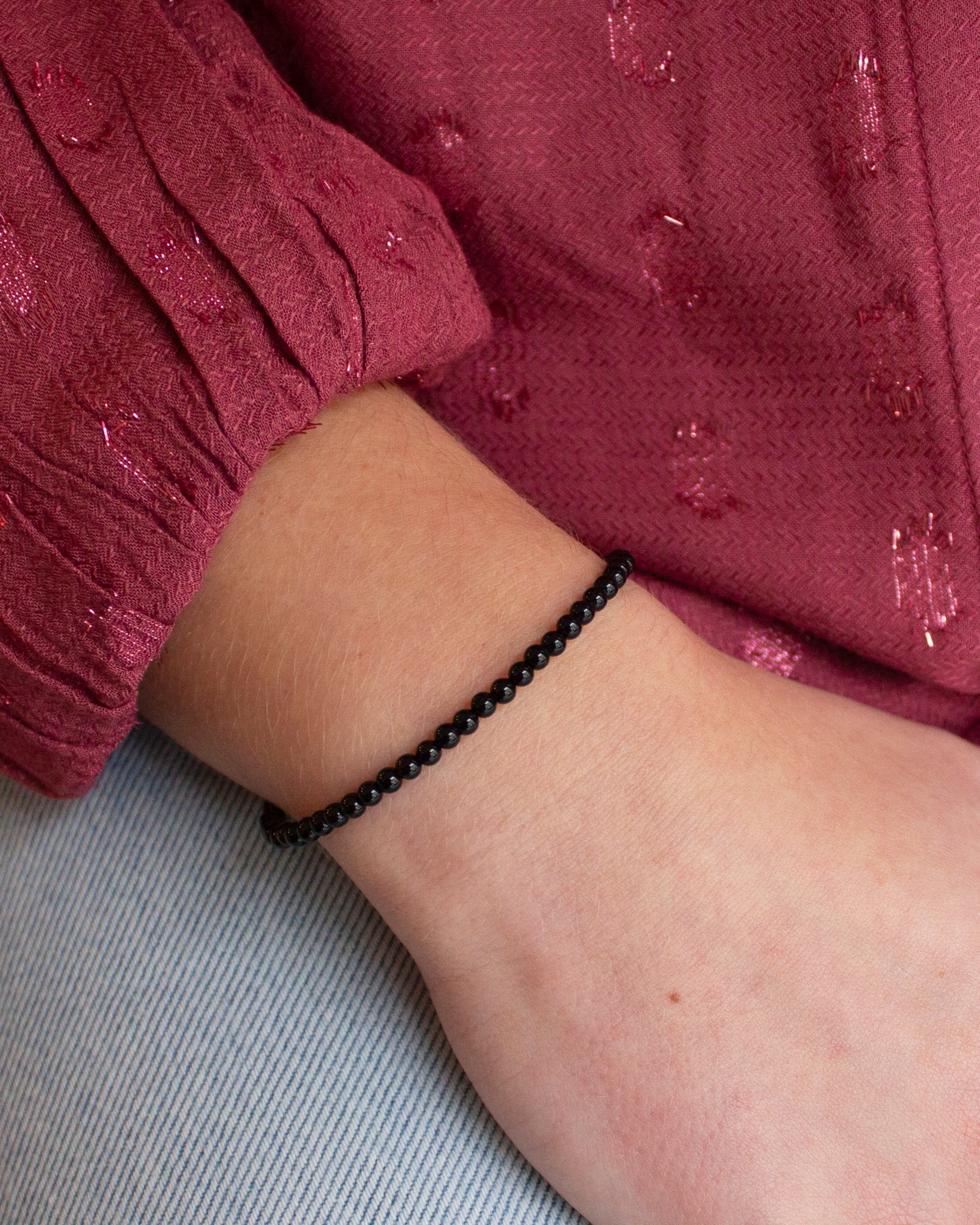 Onyx edelsteen armbandje